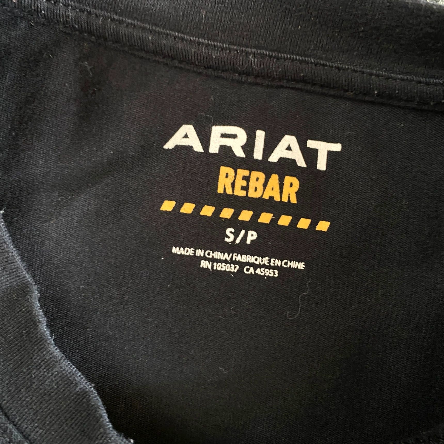 Ariat Ariat Pro Series Rebar Long Sleeve Pocket Shirt Mens S Black Workwear Size US S / EU 44-46 / 1 - 3 Thumbnail