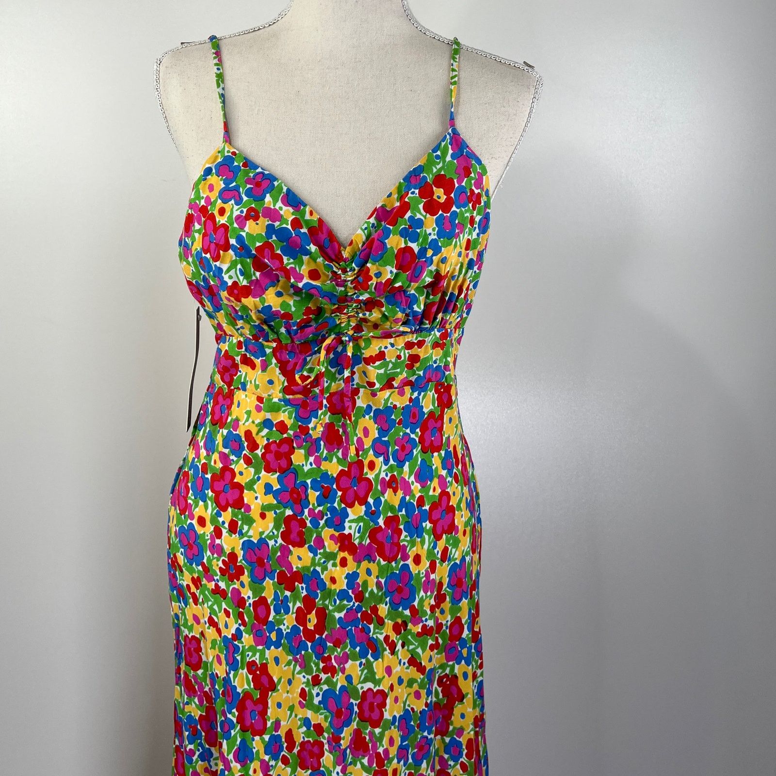Anthropologie Anthropologie Faithfull the Brand Floral Pop Midi Dress Size M / US 6-8 / IT 42-44 - 6 Thumbnail