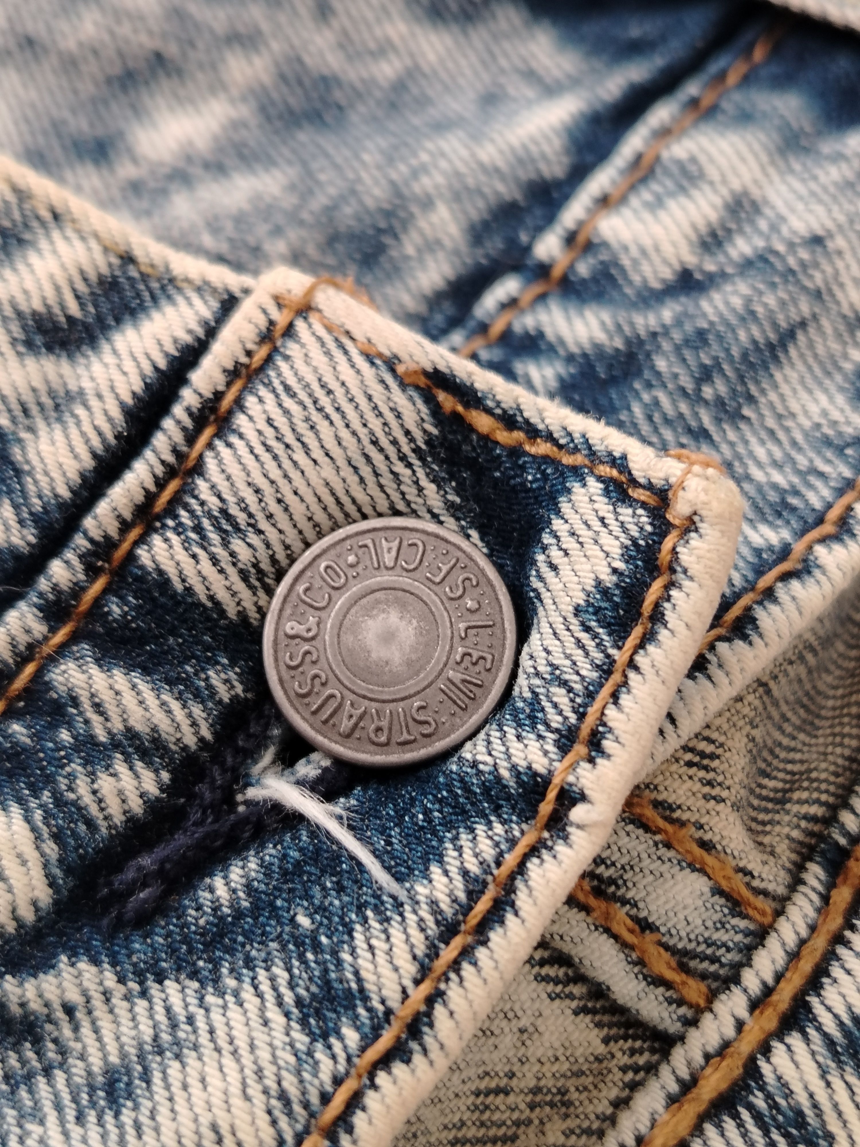 Levi's × Vintage Levis 512 Taper Jeans Acid Wash Vintage Size US 33 - 3 Thumbnail