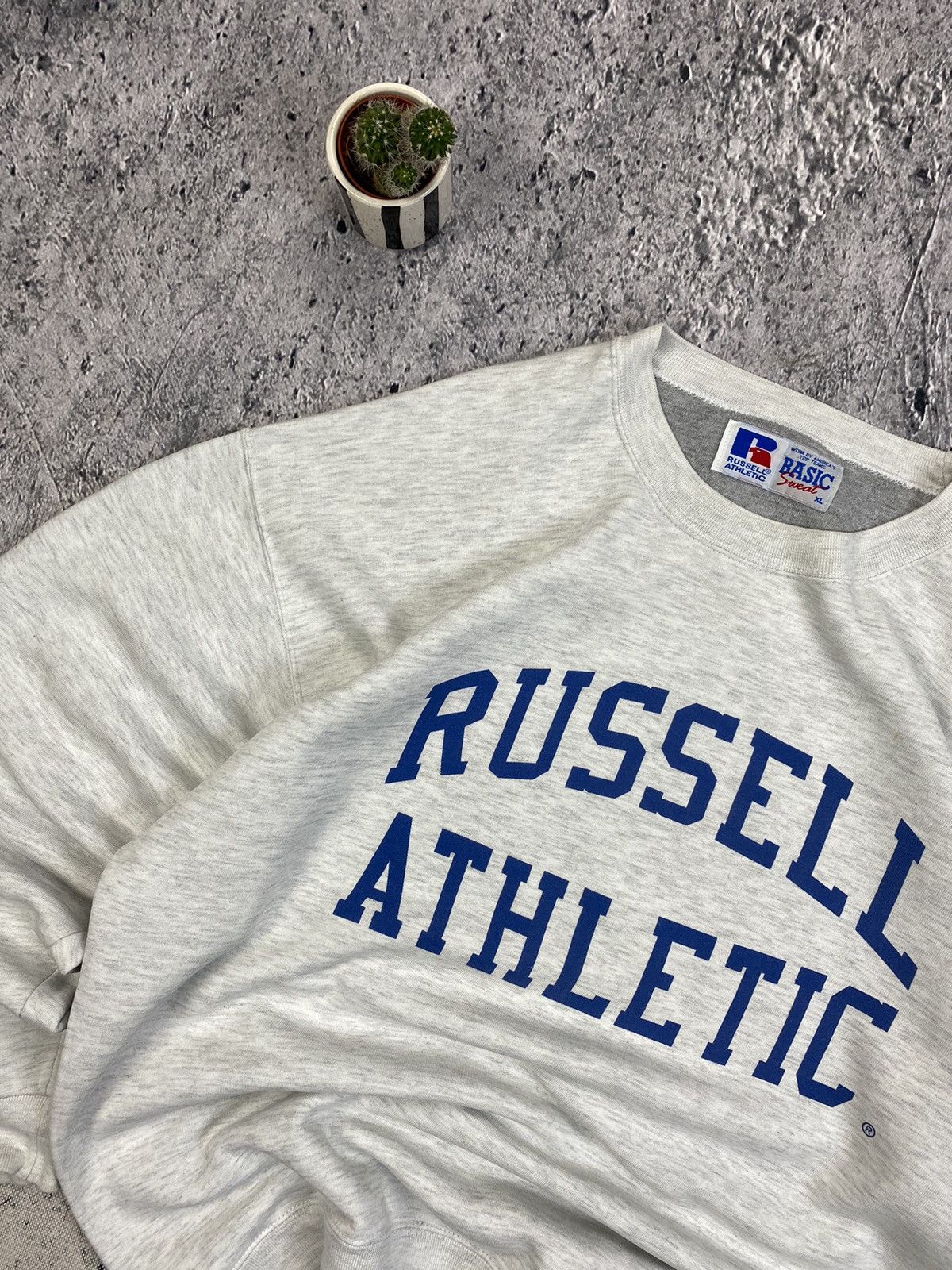 Russell Athletic × Vintage Vintage Sweatshirt Russell Tahletic USA boxy Size US XL / EU 56 / 4 - 2 Thumbnail