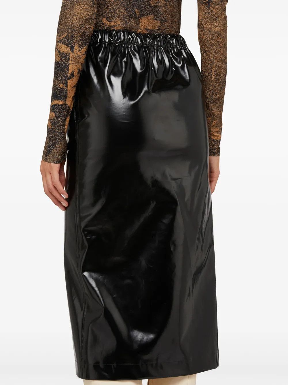 Maison Margiela o1y0625 Midi Skirt in Black Size 28" / US 6 / IT 42 - 4 Thumbnail