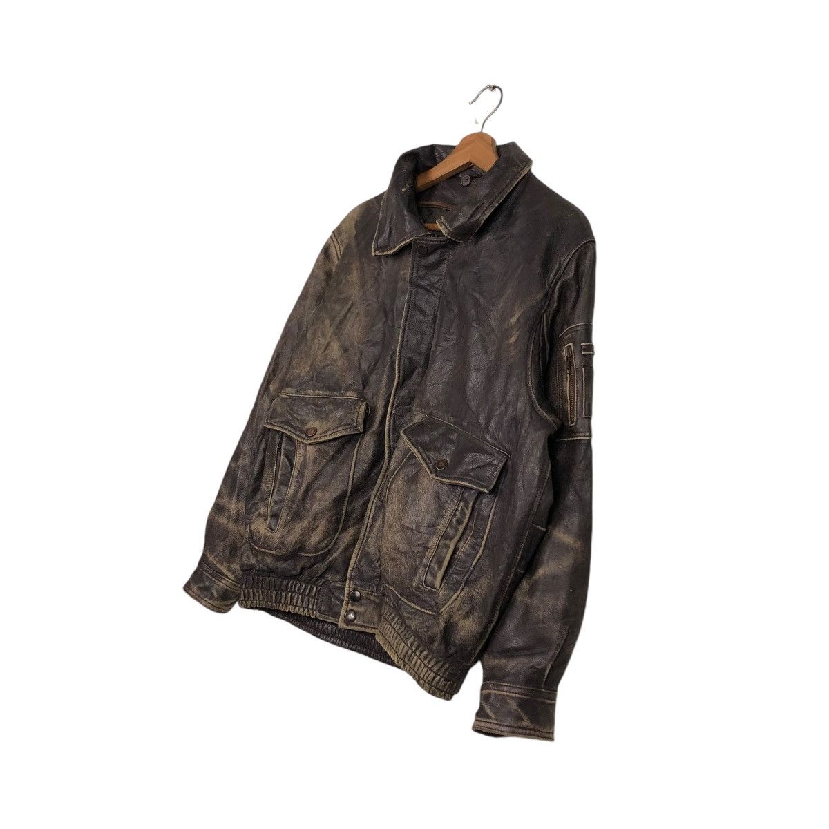 Japanese Brand 🔥VINTAGE BIKER LEATHER JACKET UNKNOWN BRAND ISSEY MIYAKE Size US M / EU 48-50 / 2 - 4 Thumbnail