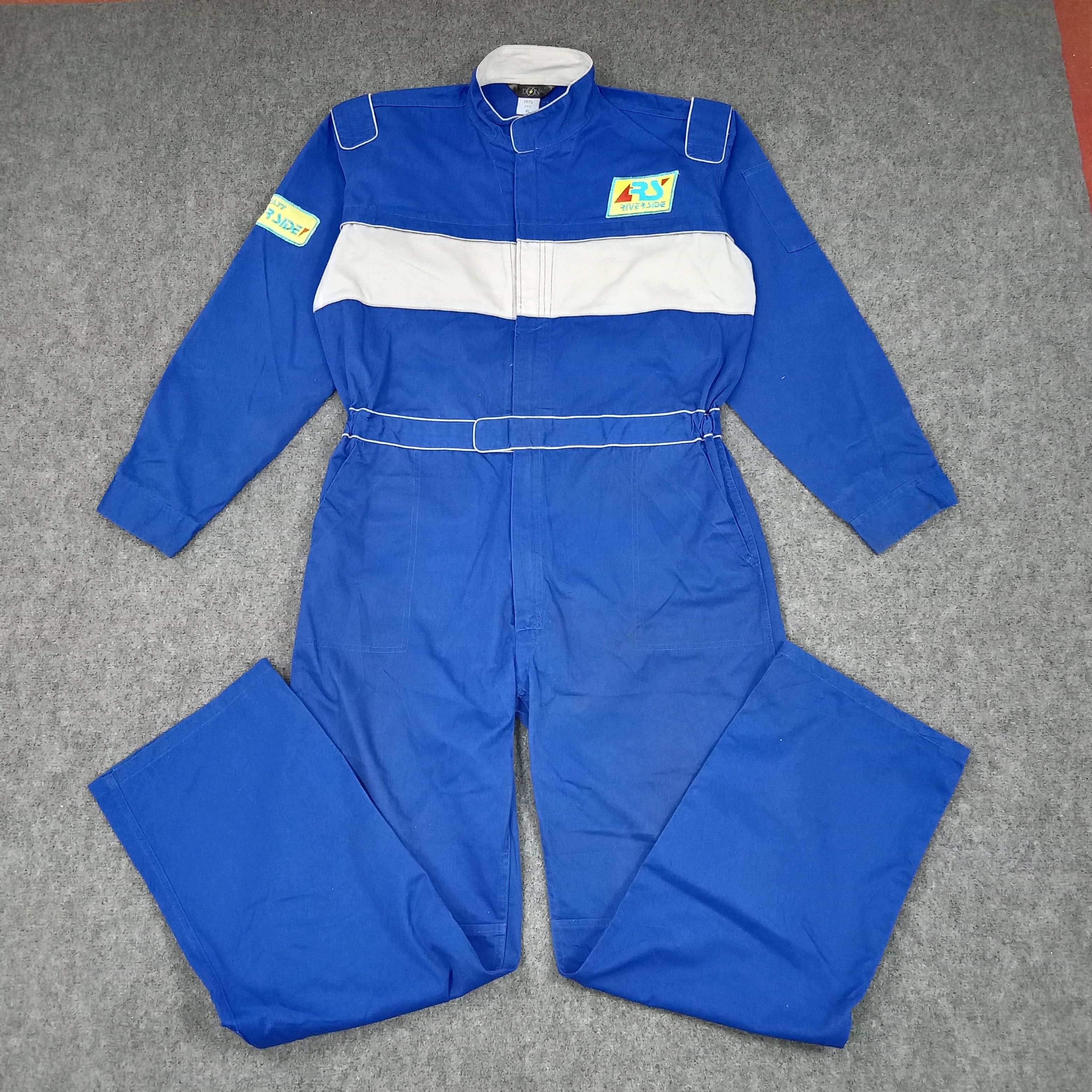 Vintage River Side Staff Racing Workwear Coverall Size US L / EU 52-54 / 3 - 4 Thumbnail