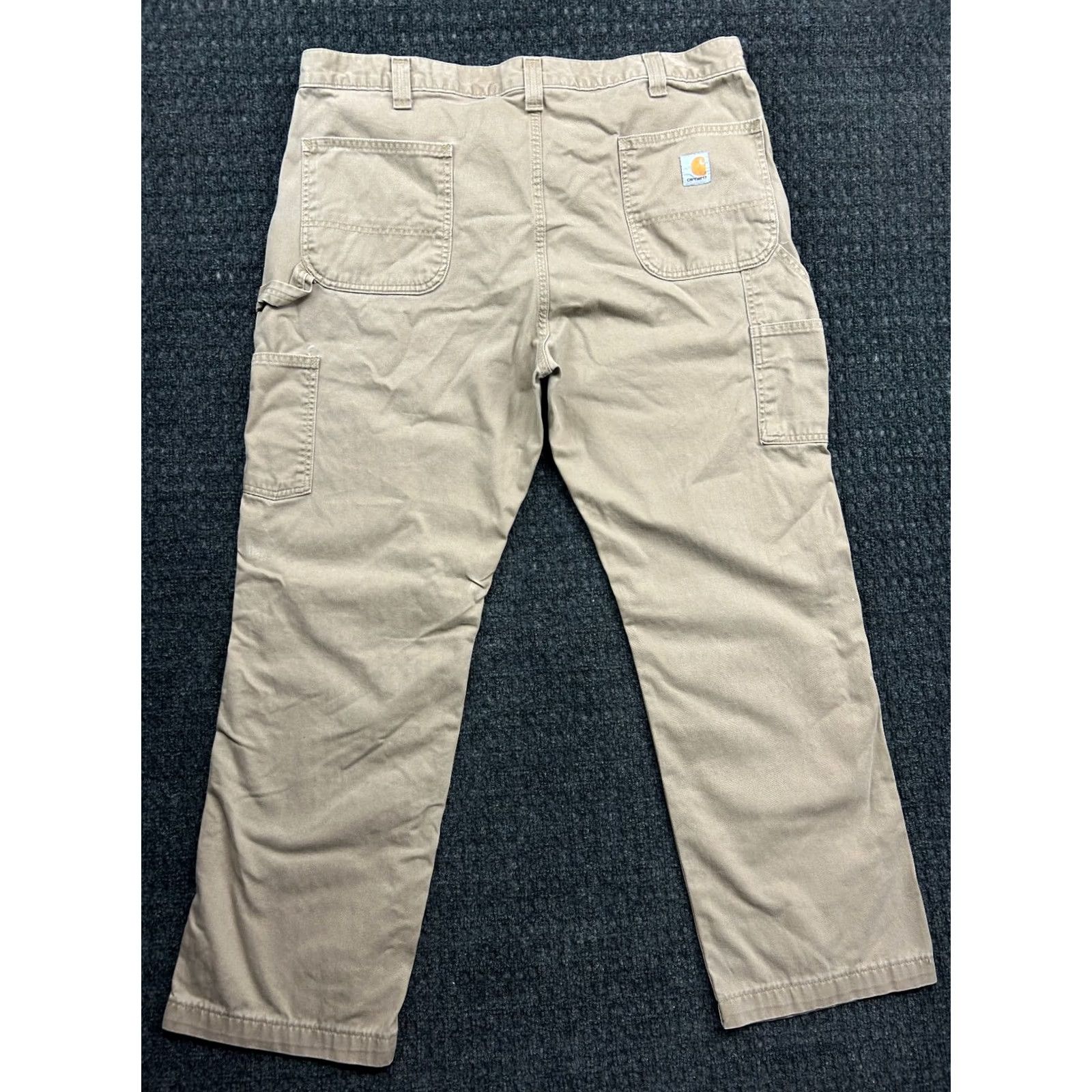 Carhartt VINTAGE Carhartt Relaxed Fit Canvas Work Pants Carpenter 40 x 30 Beige Men Pants 40 Beige Carhartt Carpenter USA Workwear 40 Mens Size US 40 / EU 56 - 2 Thumbnail