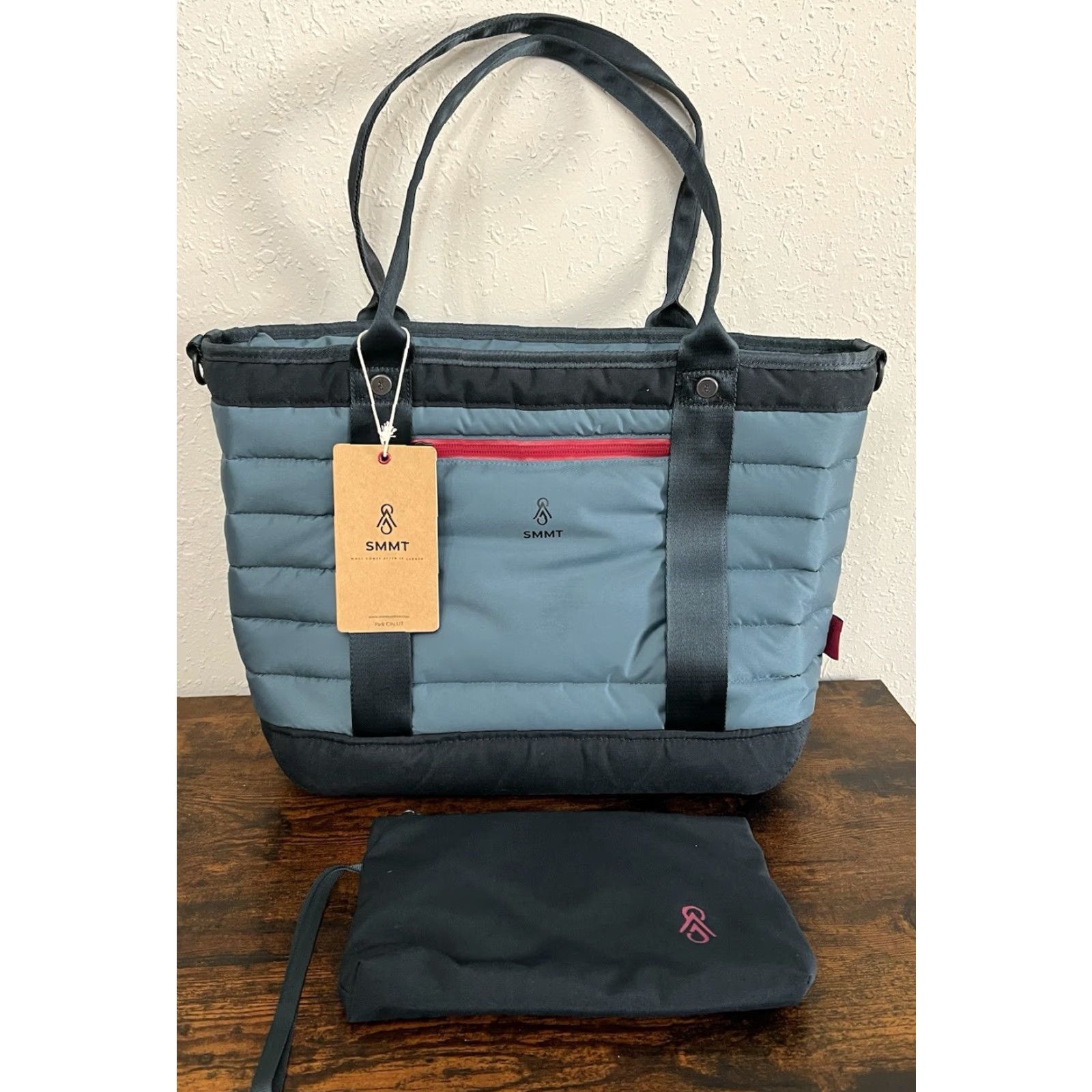 Vintage SMMT Powderloft Tote Bag 20L Insulated NWT Blue Unisex Adults Tote 11.75t x 17w x 5.75d Zip NWT 98 Size ONE SIZE - 2 Thumbnail