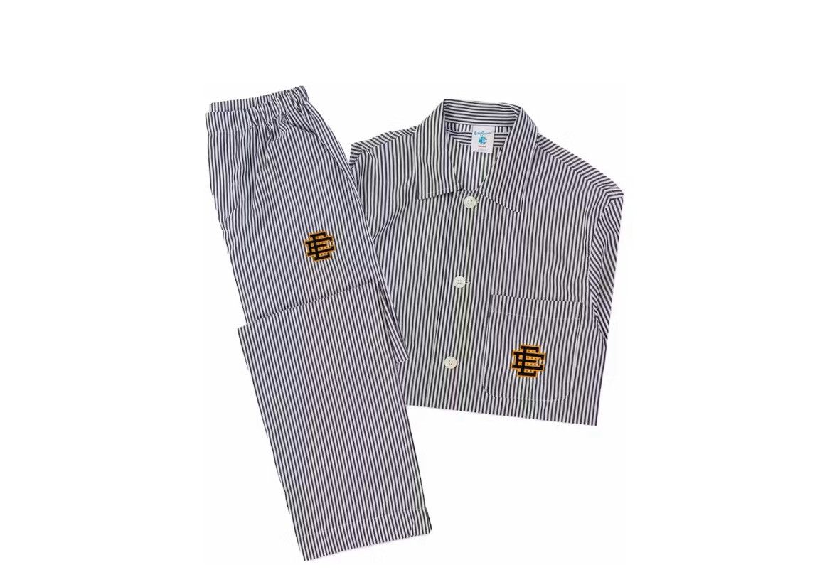 Eric Emanuel Eric Emanuel EE navy blue pajamas tops and bottoms large Size US L / EU 52-54 / 3 - 1 Thumbnail