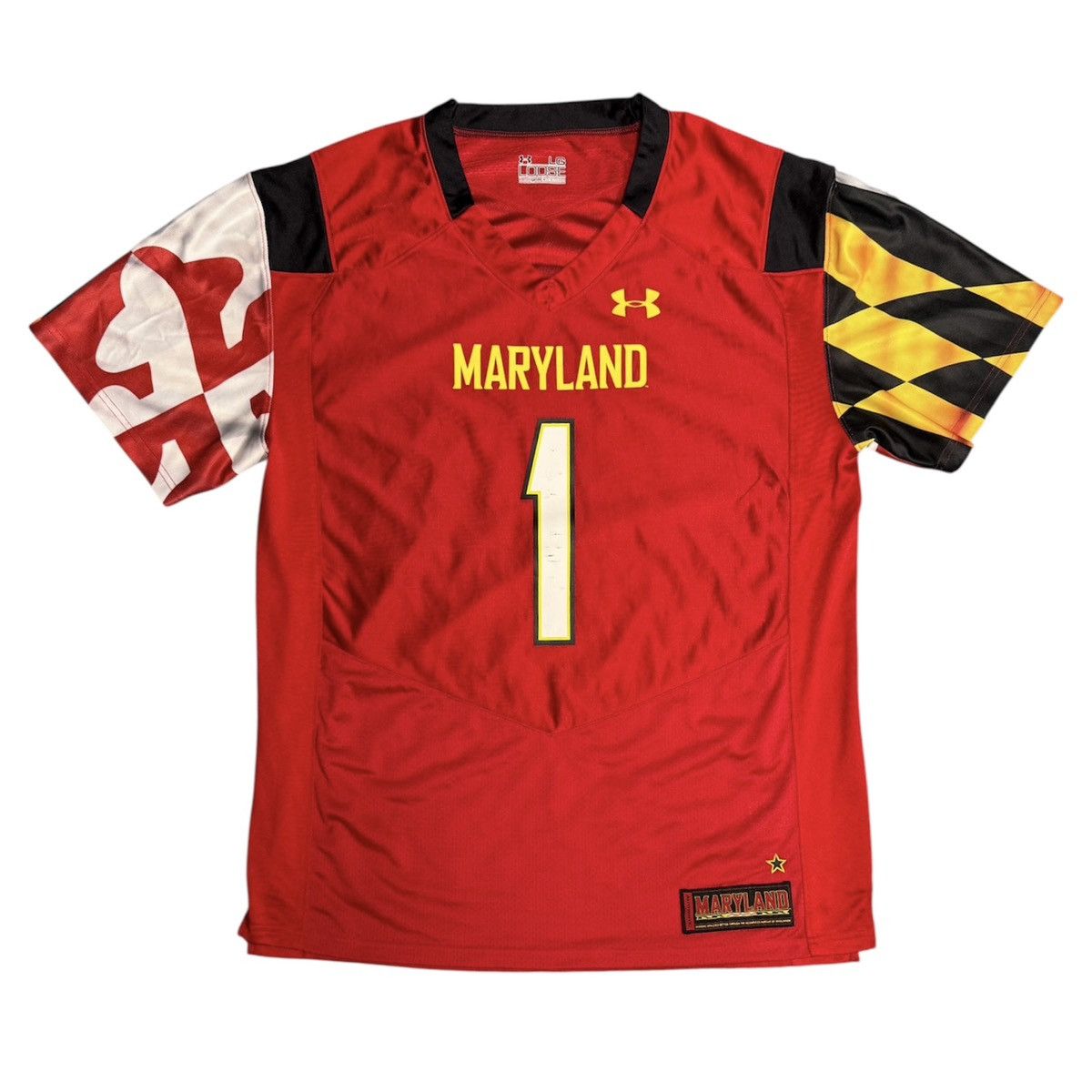 Under Armour Vintage University of Maryland Flag Edition Football Jersey Size US XL / EU 56 / 4 - 1 Thumbnail