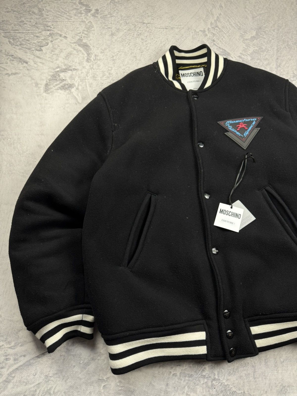 Moschino × Vintage MOSCHINO VINTAGE DOUBLE LOGO OVERSIZE BOMBER Size US L / EU 52-54 / 3 - 4 Thumbnail