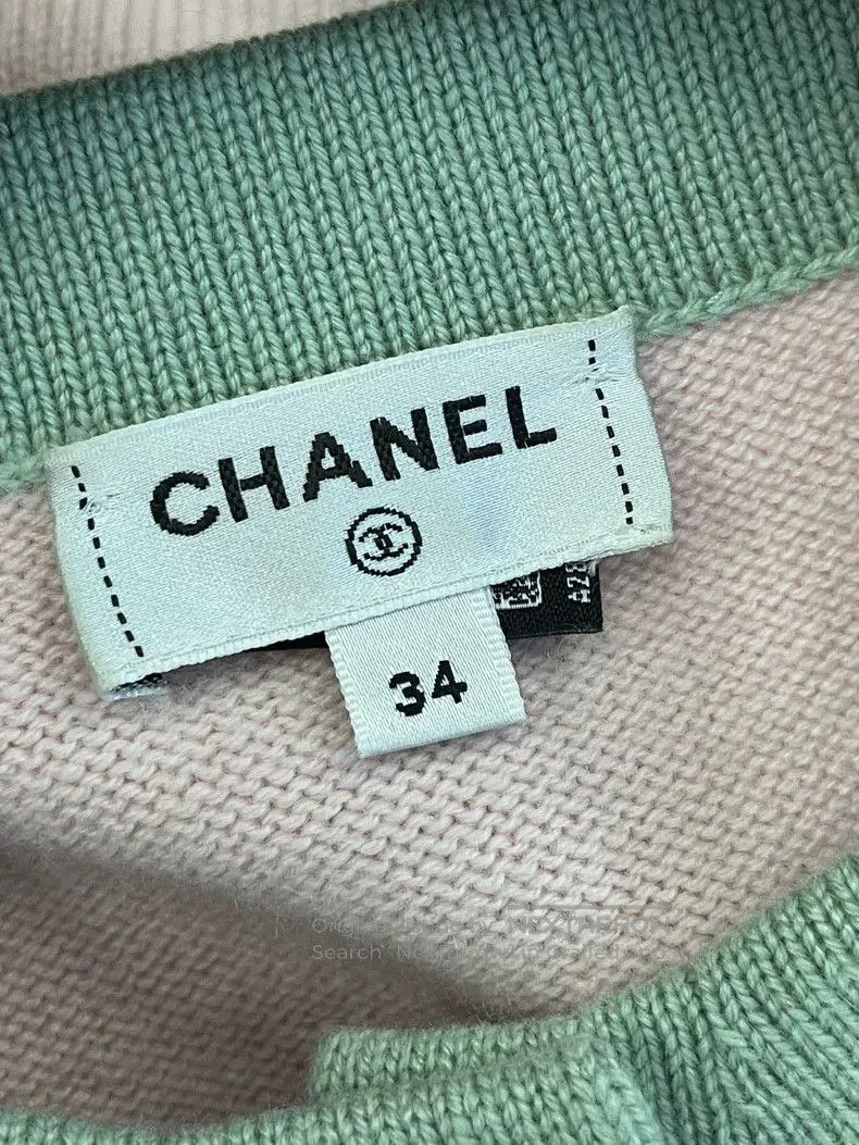 Chanel Chanel Pink Diamond Button Knit Cardigan. Size US XS / EU 42 / 0 - 4 Thumbnail