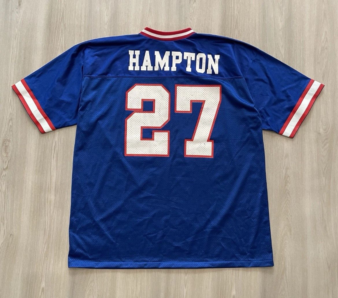 Logo Athletic SIGNED Vintage New York Giants #27 Rodney Hampton XL Size US XL / EU 56 / 4 - 3 Thumbnail