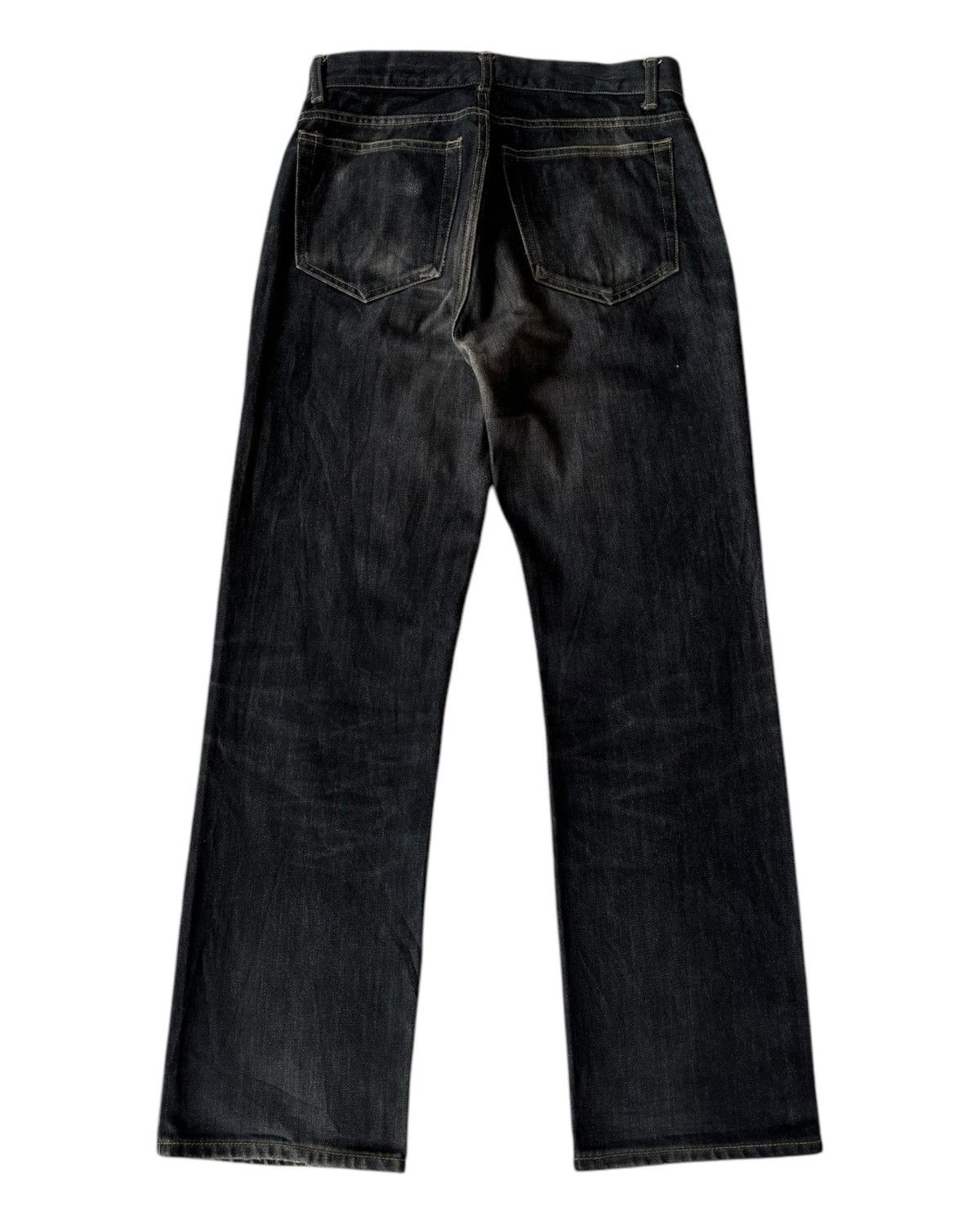 Kapital 🔥VINTAGE CLAWMARK BLACK DENIM J.CREW DISTRESSED DENIM Size US 30 / EU 46 - 4 Thumbnail