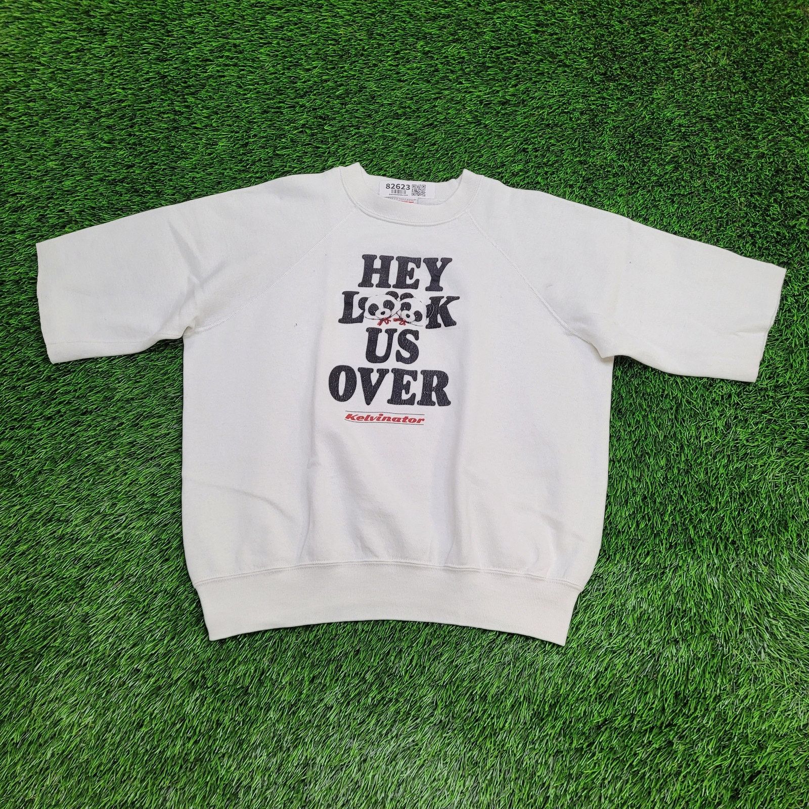 Vintage Vintage Panda Crop Sweatshirt Women XL 22X22 Boxy Kelvinator Size XL / US 12-14 / IT 48-50 - 1 Thumbnail