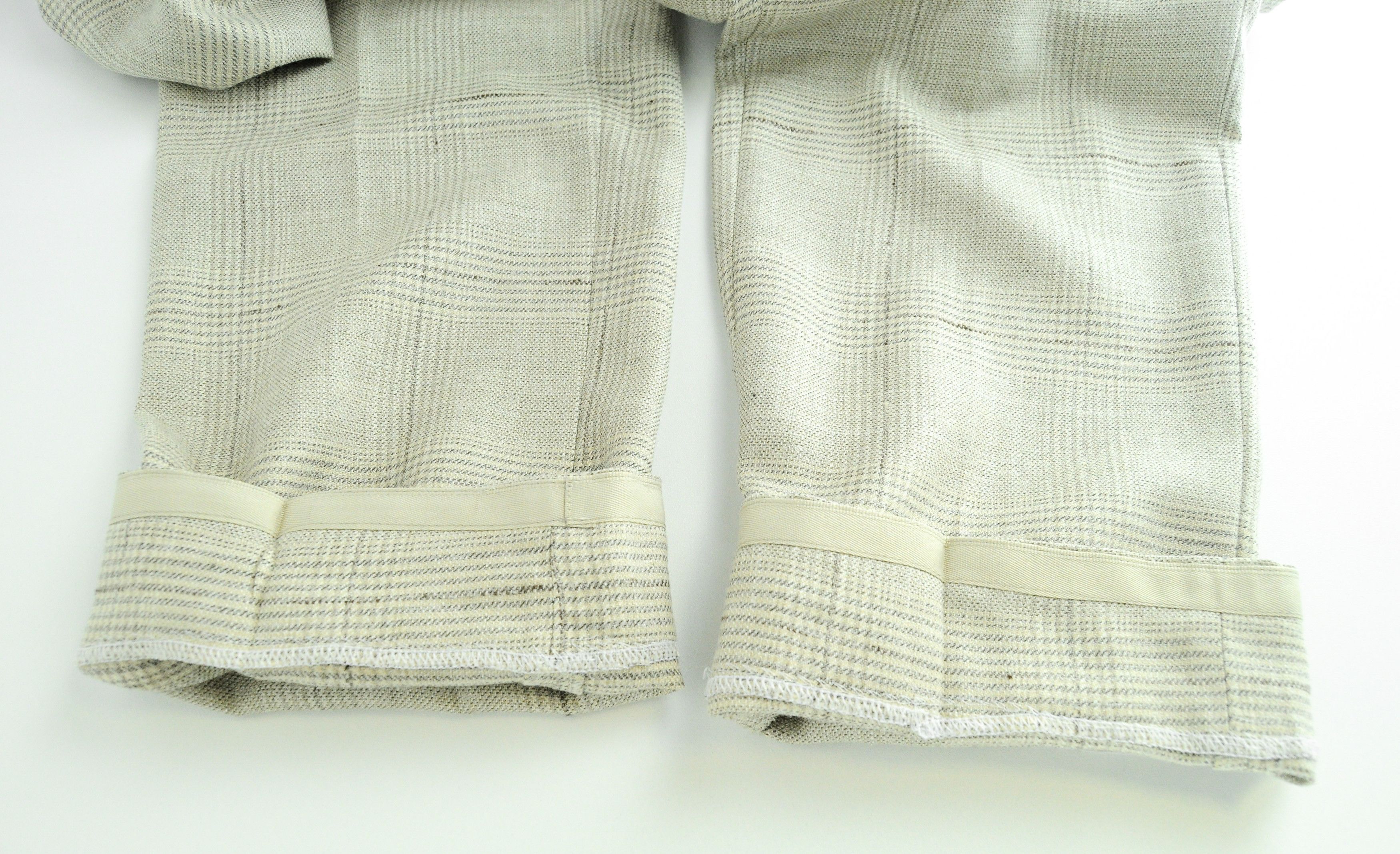 Suitsupply SOHO UK44R Brown Wool Silk Linen Checked Trousers 54607 Size US 44 / EU 60 - 9 Thumbnail