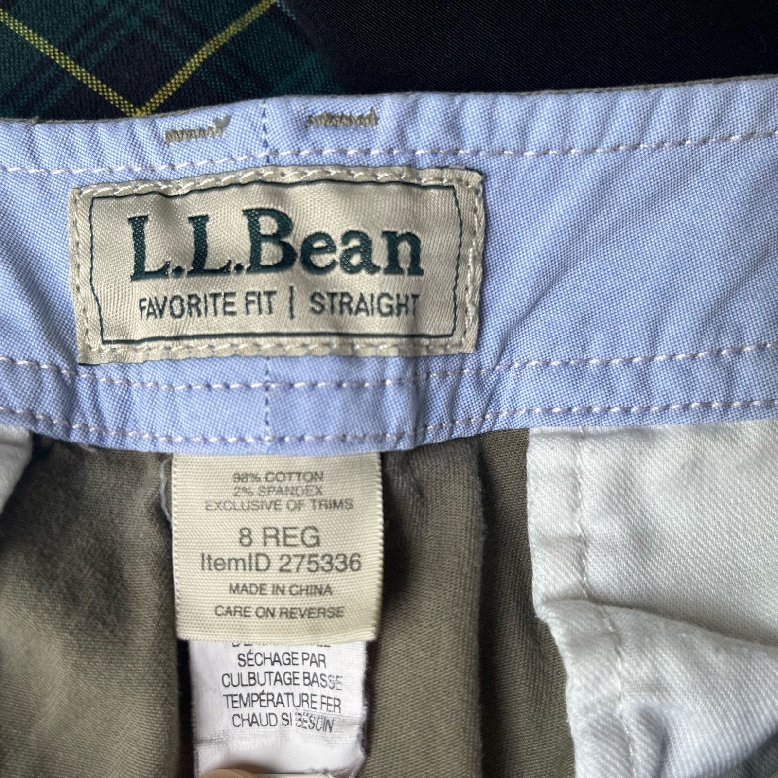 L.L. Bean L.L. Bean Favorite Fit Straight Pants Women 8 Regular Size 30" / US 8 / IT 44 - 3 Thumbnail