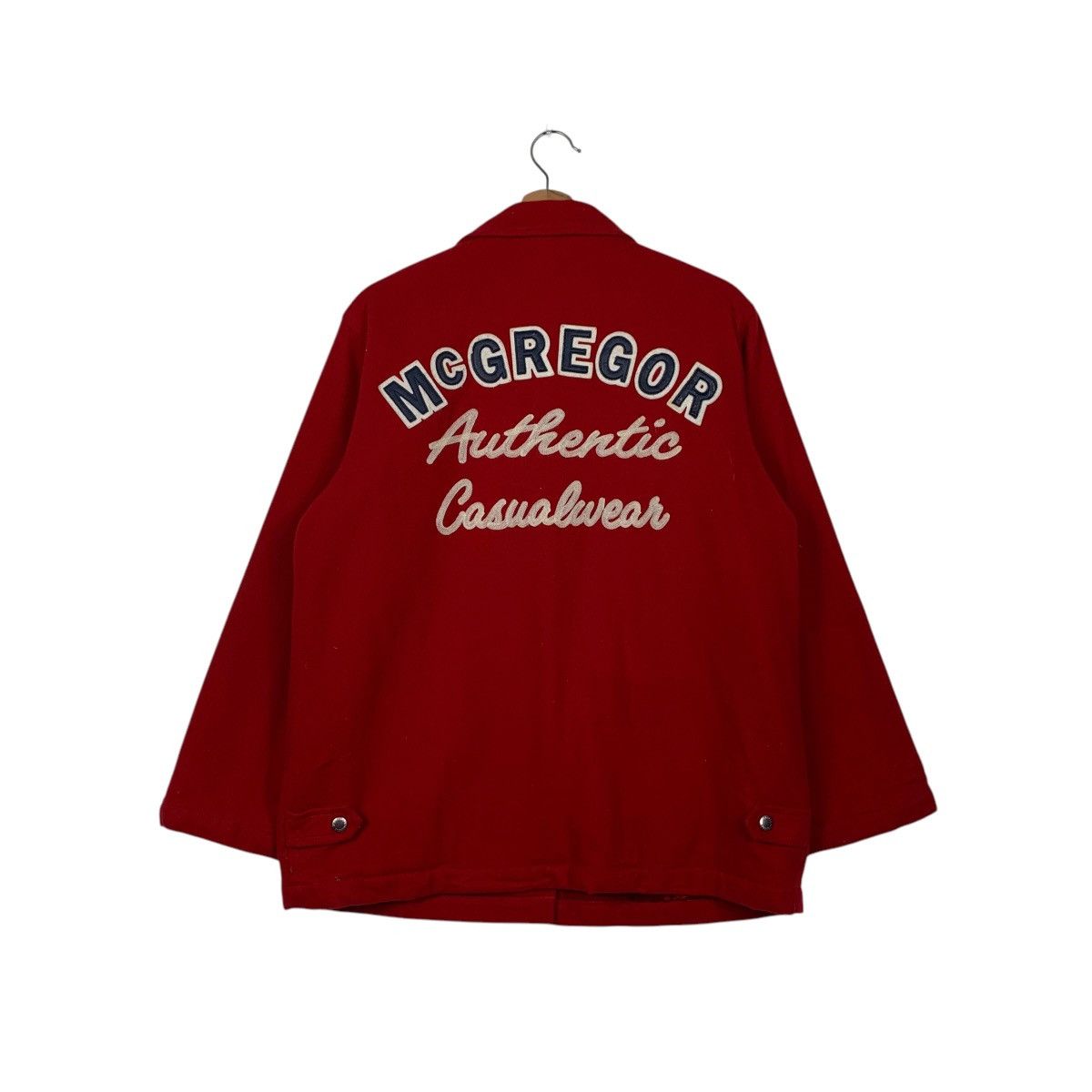 McGregor M’GREGOR Authentic Casualwear Big Logo Wool Jacket #2059-C89 Size US M / EU 48-50 / 2 - 7 Thumbnail