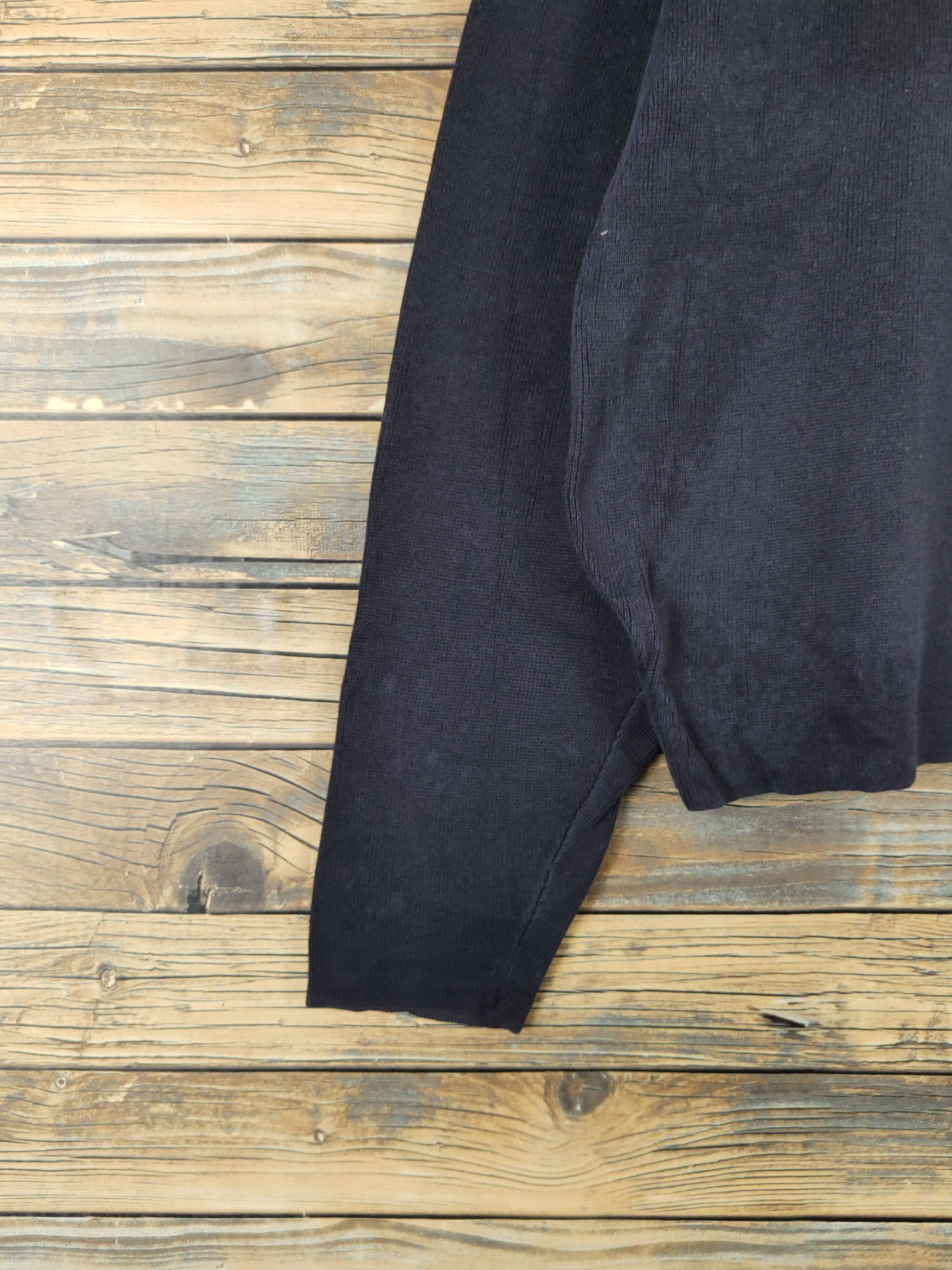 Japanese Brand × Vintage Yavis Black Knitwear Long Sleeve T-shirts #W1466 Size US L / EU 52-54 / 3 - 4 Thumbnail