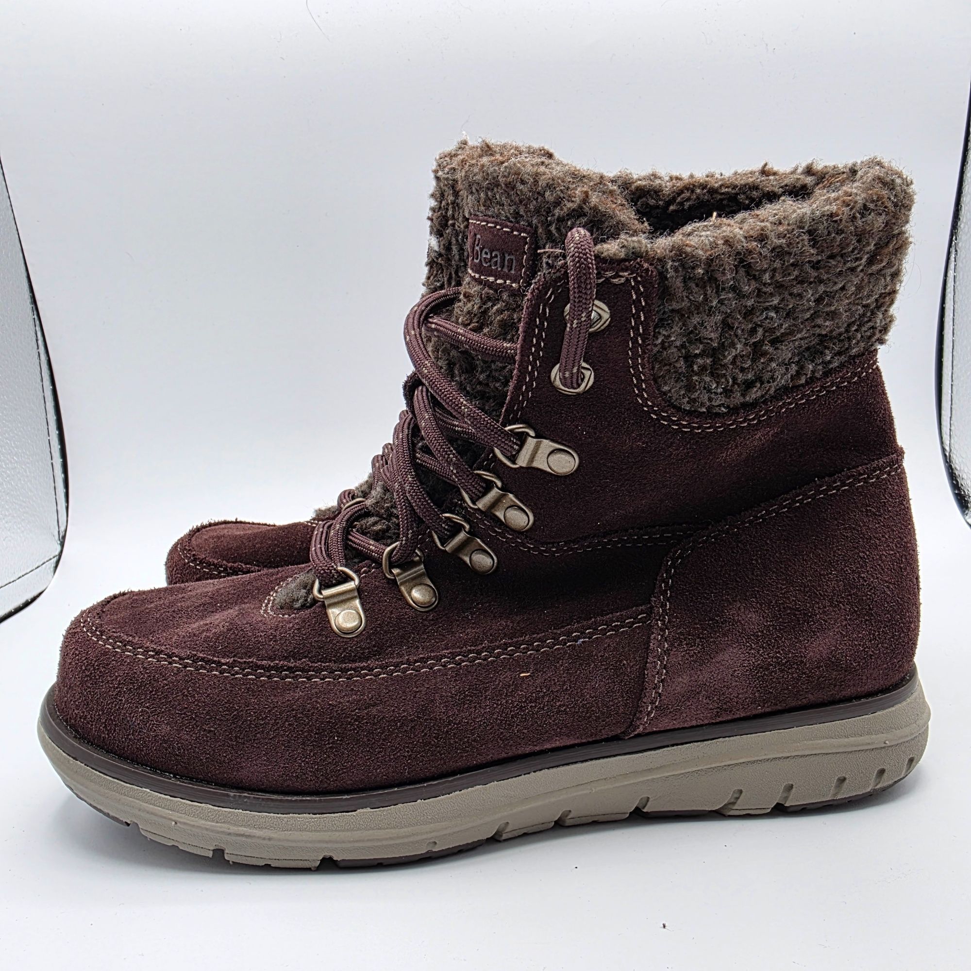 L.L. Bean LL Bean Mountain Lodge Womens Size 6 Brown Boots Fleece Coll Size US 6 / IT 36 - 13 Thumbnail