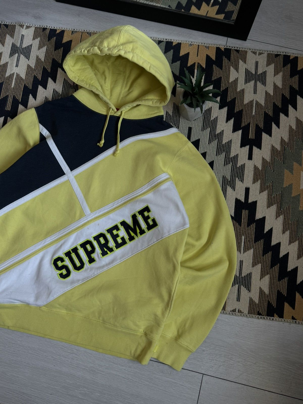 Supreme Supreme Diagonal Logo Hoodie Size US M / EU 48-50 / 2 - 3 Thumbnail
