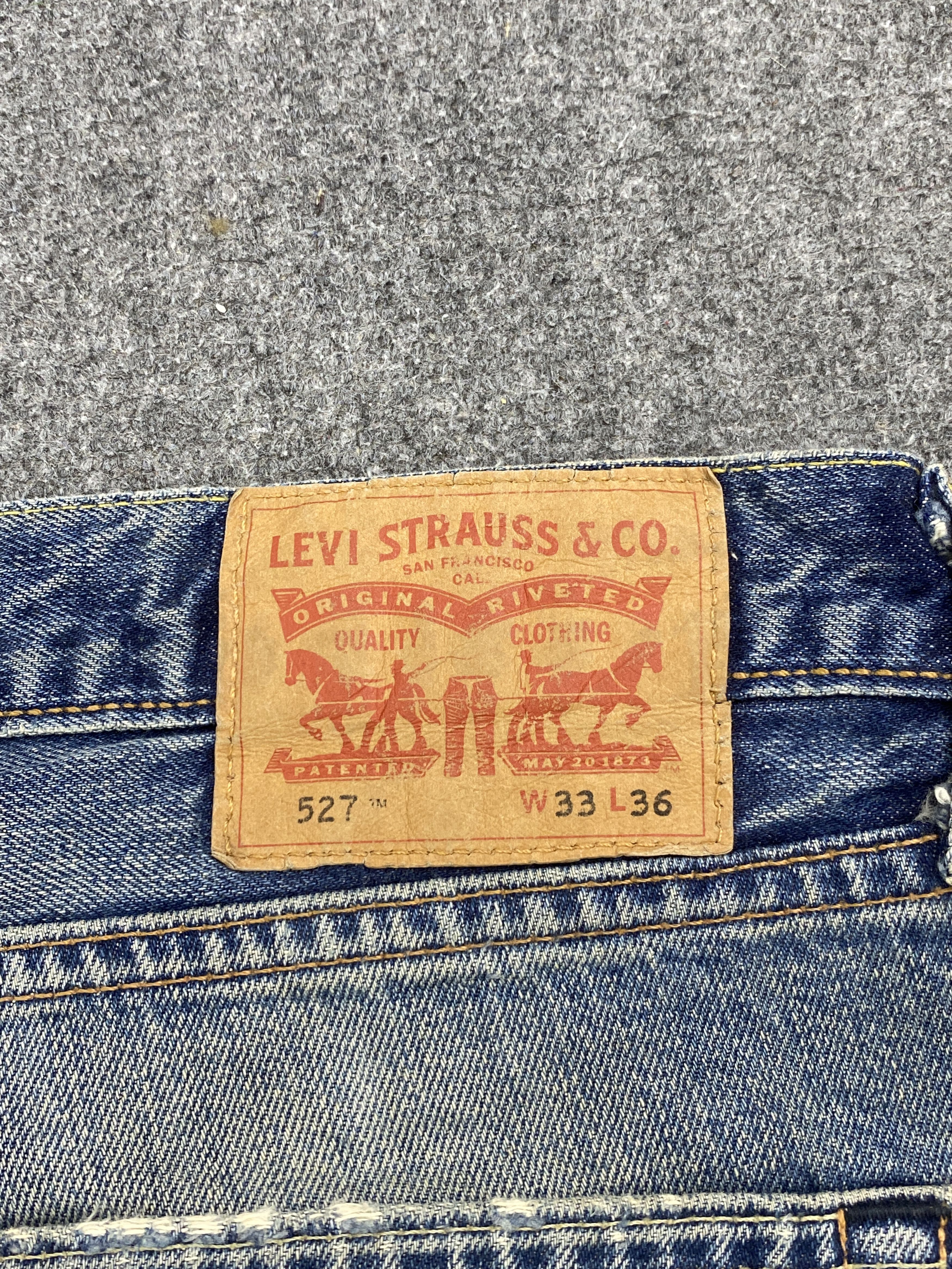 Levi's × Vintage Vintage Levi's 527 Faded Blue Bootcut Jeans Size US 34 / EU 50 - 5 Thumbnail