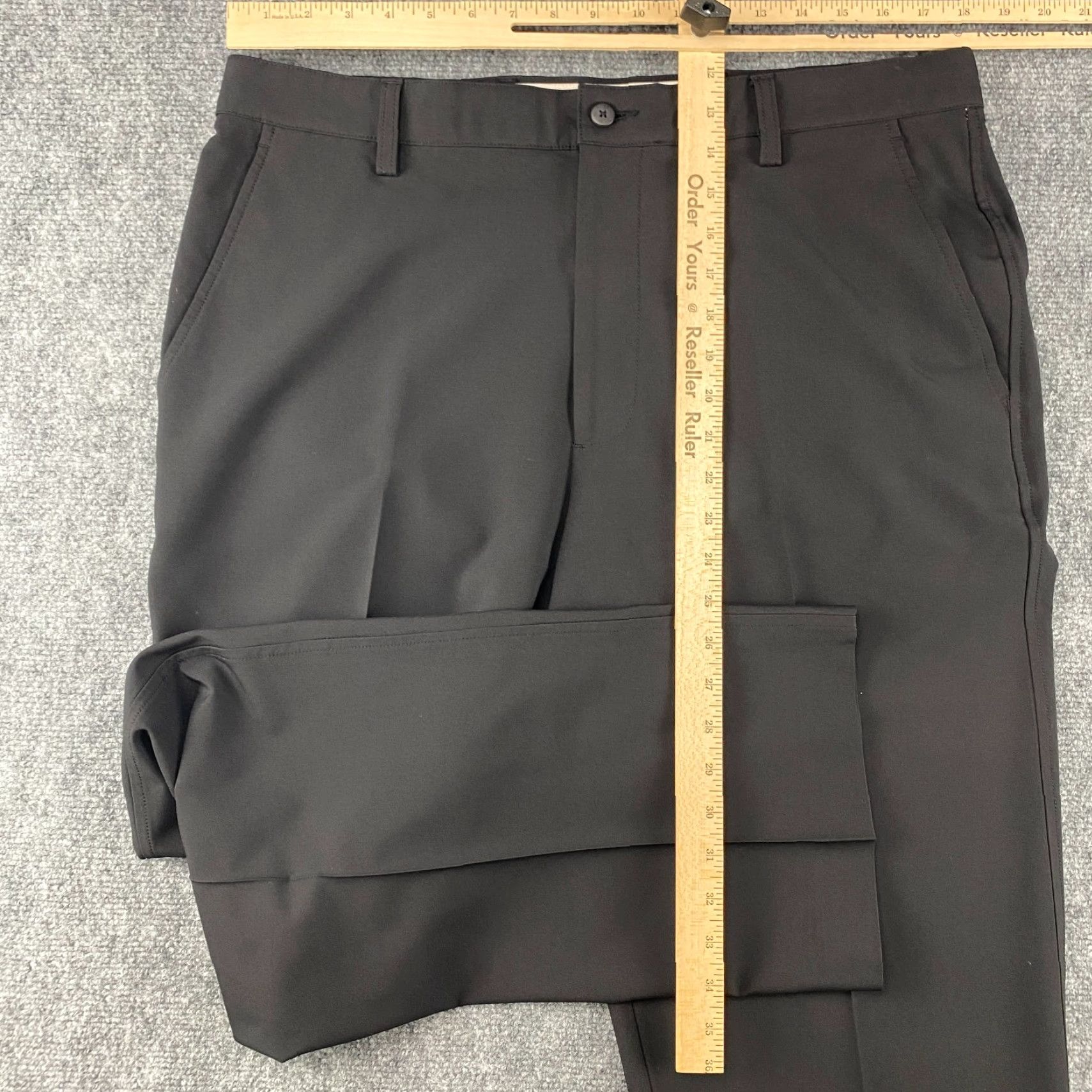 Footjoy FootJoy Pants Mens 36 x 32 Black Chino Golf Performance Stretch Flat Front Regular Straight Modern Boys Mens Womens Size US 36 / EU 52 - 3 Thumbnail