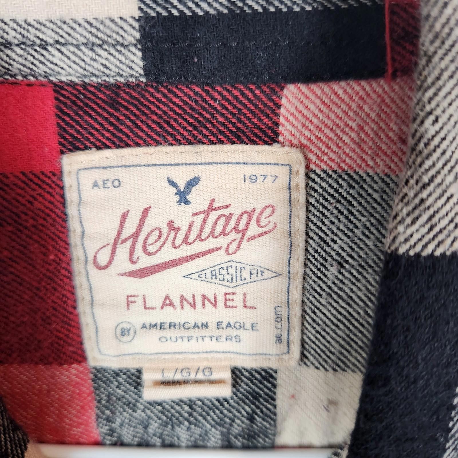 American Eagle Outfitters American Eagle Heritage Flannel Plaid Shirt Size Large Size US L / EU 52-54 / 3 - 6 Thumbnail