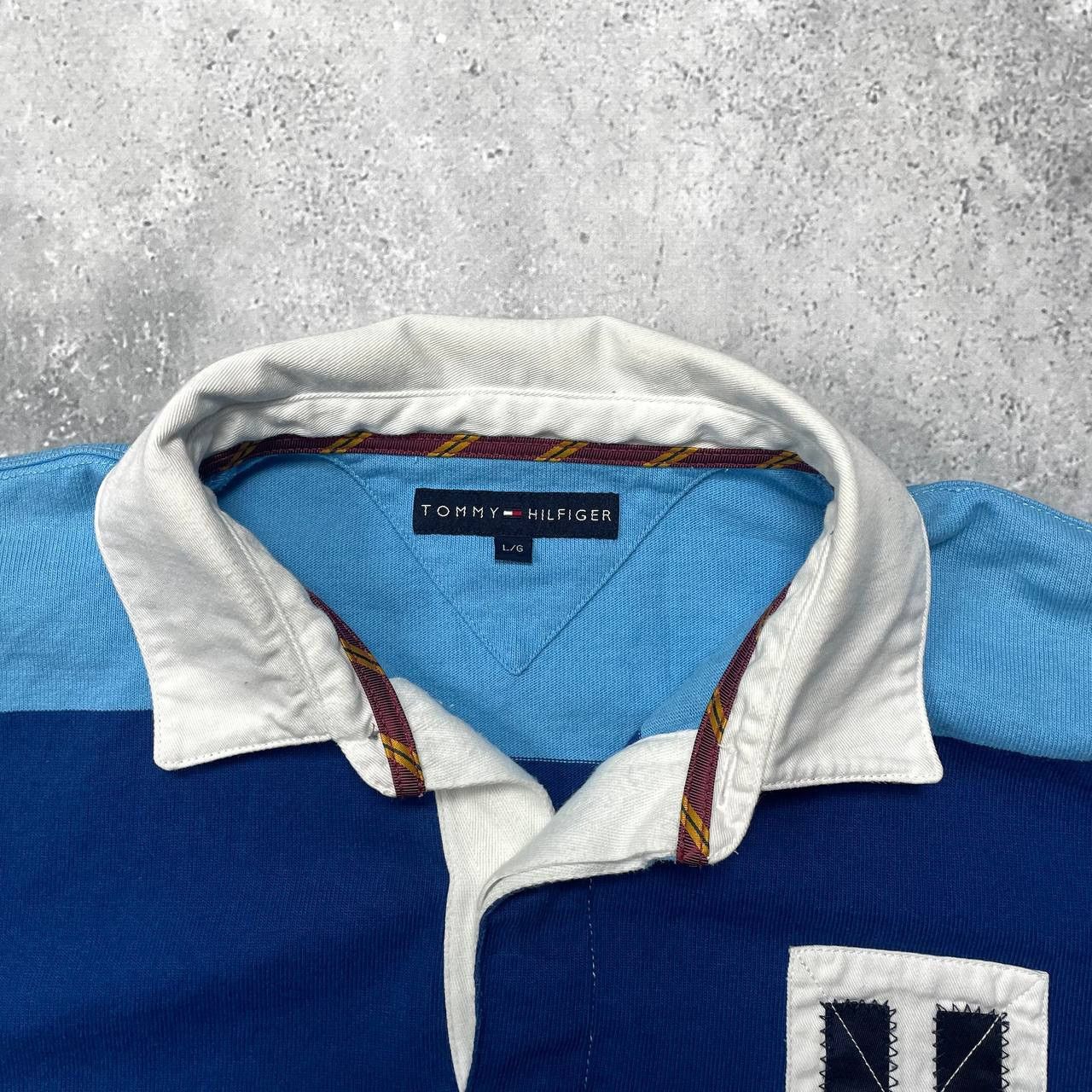 Tommy Hilfiger Vintage Tommy Hilfiger Rugby Striped LS Y2K Polo Shirt L Size US L / EU 52-54 / 3 - 5 Thumbnail