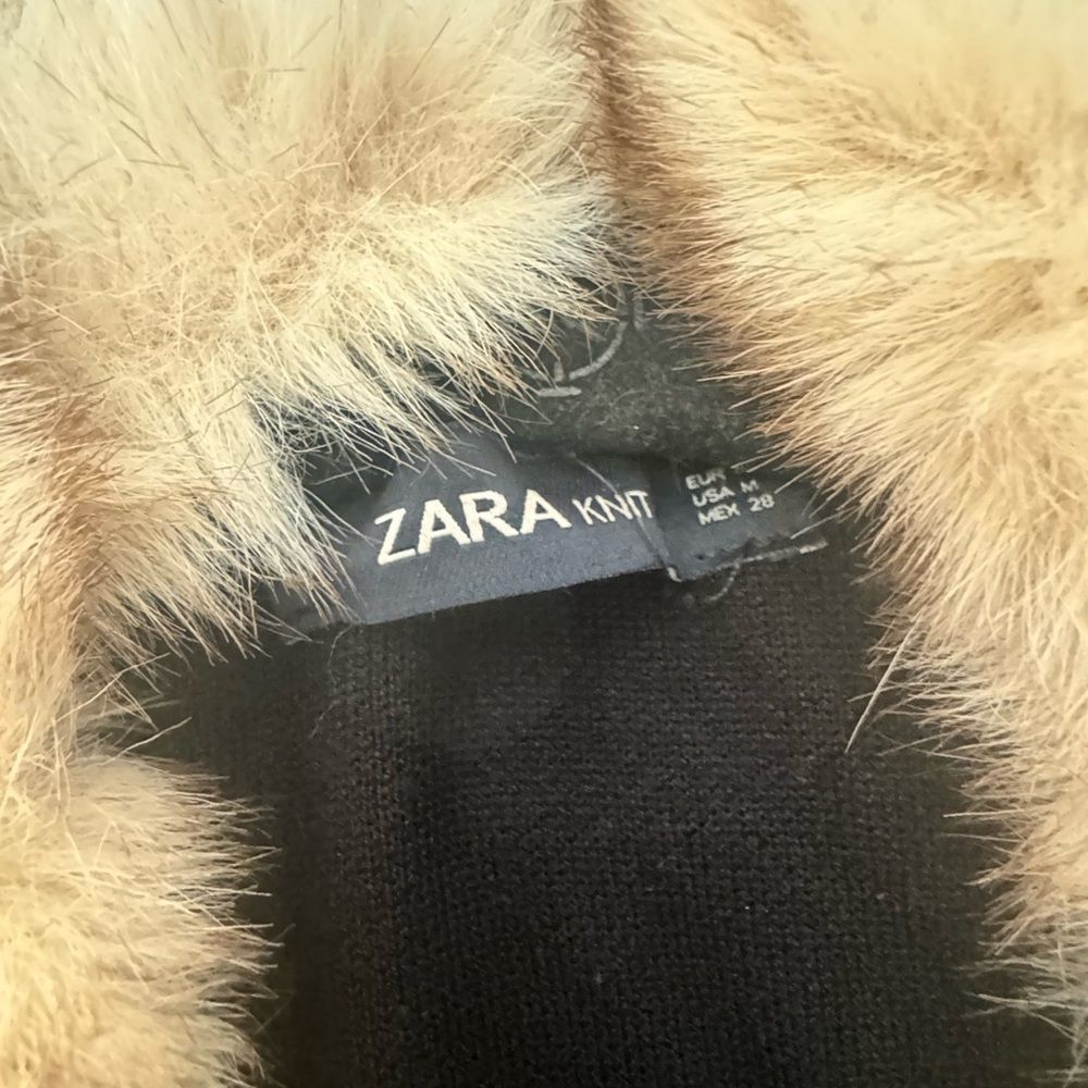 Zara Zara Knit SZ M fur collar oversized winter coat Size M / US 6-8 / IT 42-44 - 5 Thumbnail