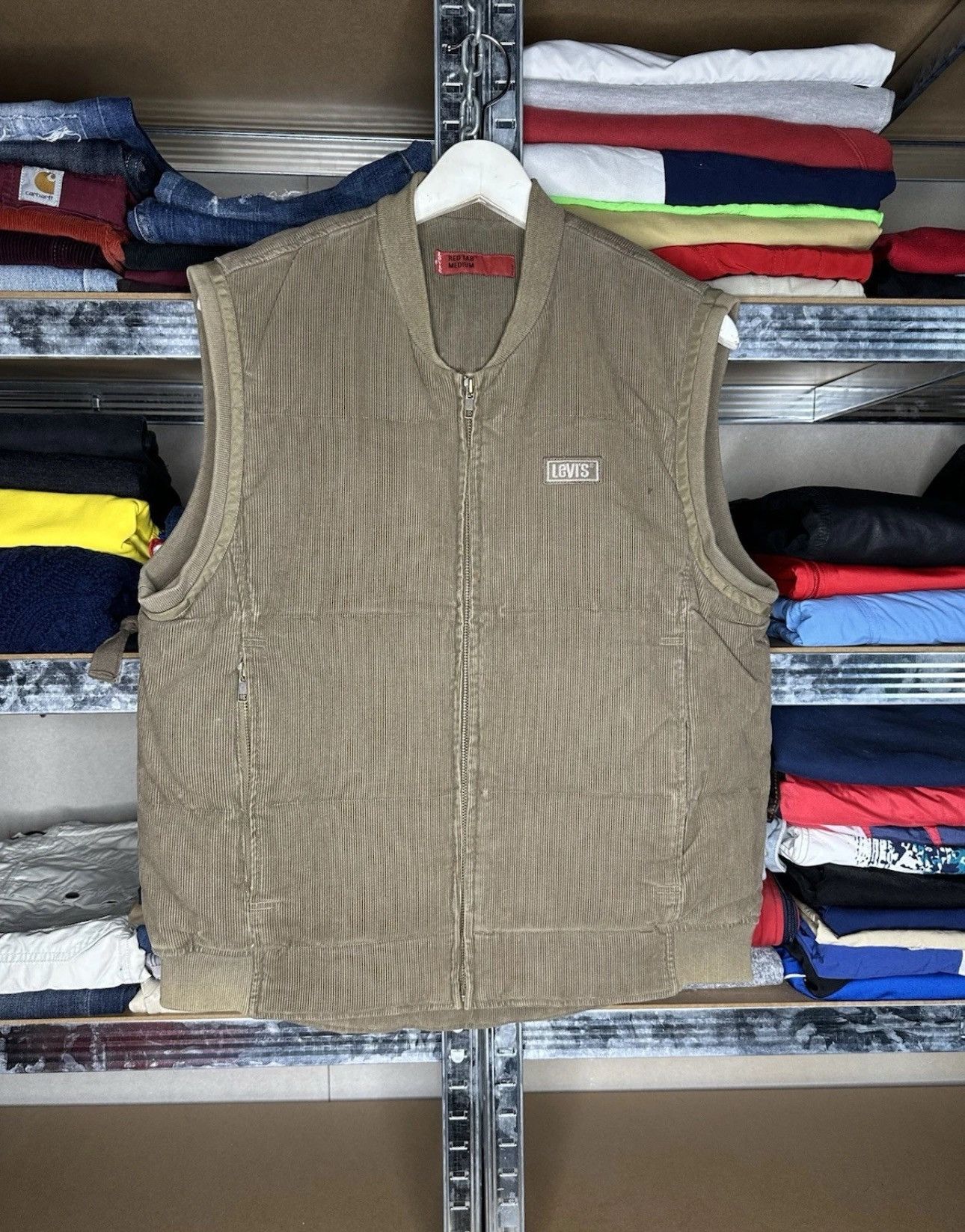 Levi's Levi’s Red Tab Vintage Corduroy Vest Gilet | Utility Y2K Size US M / EU 48-50 / 2 - 1 Thumbnail