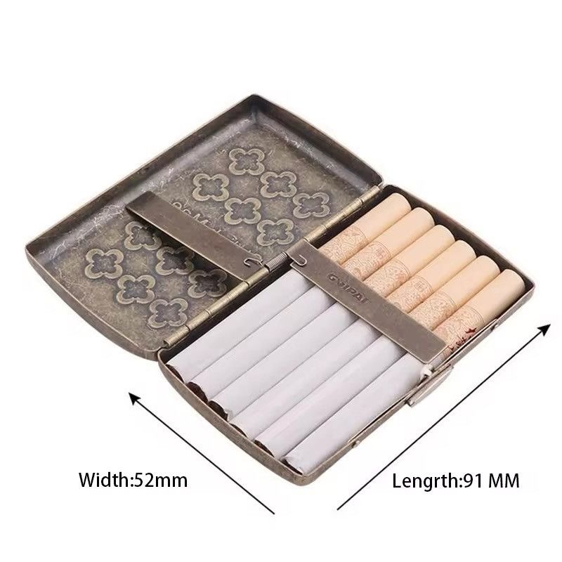 Other Portable Vintage Metal Brass Cigarette Case Size ONE SIZE - 3 Thumbnail