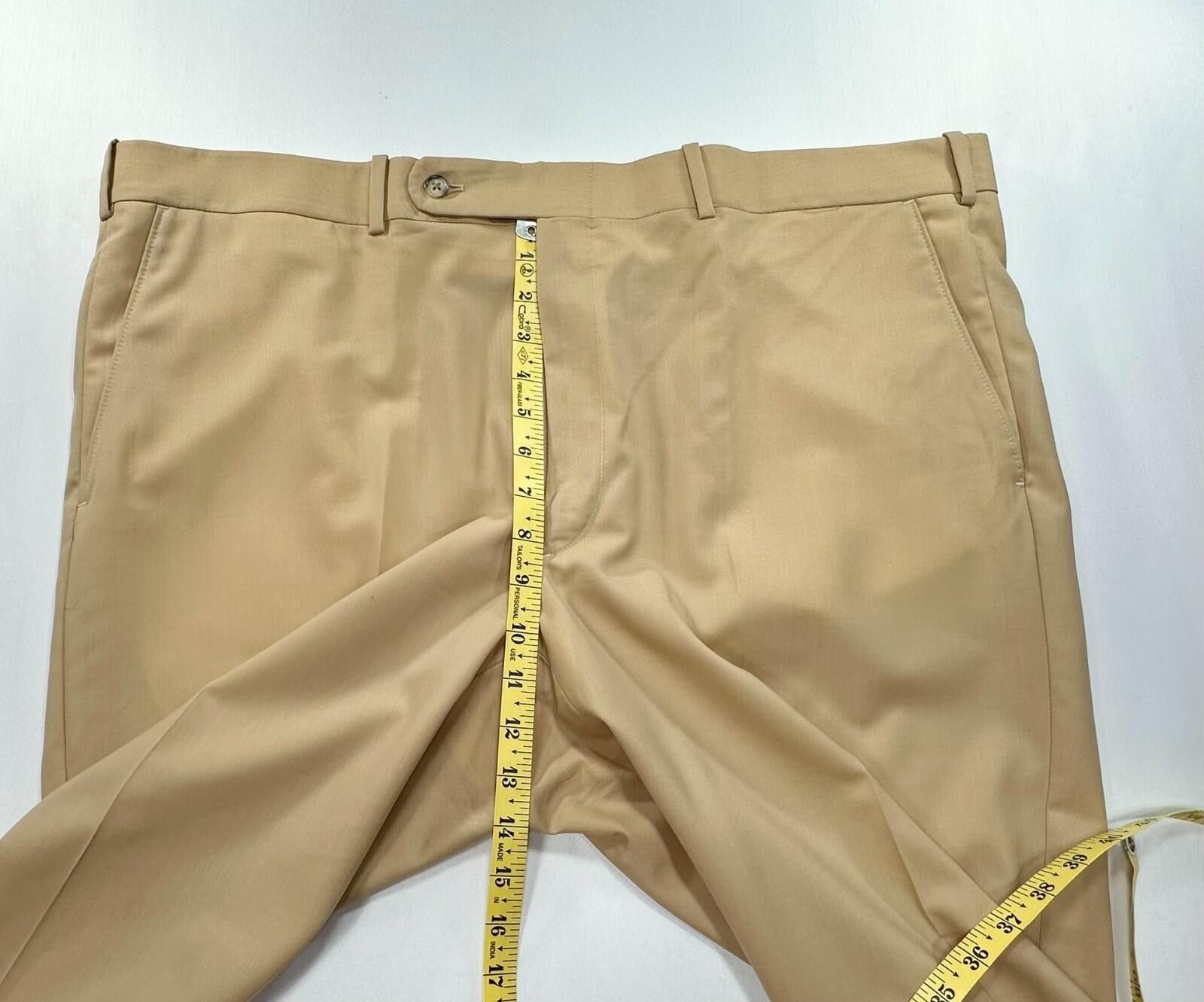 Tom James Tom James Royal Classic Dress Pants Mustard Yellow Men 40/28 Size US 40 / EU 56 - 4 Thumbnail
