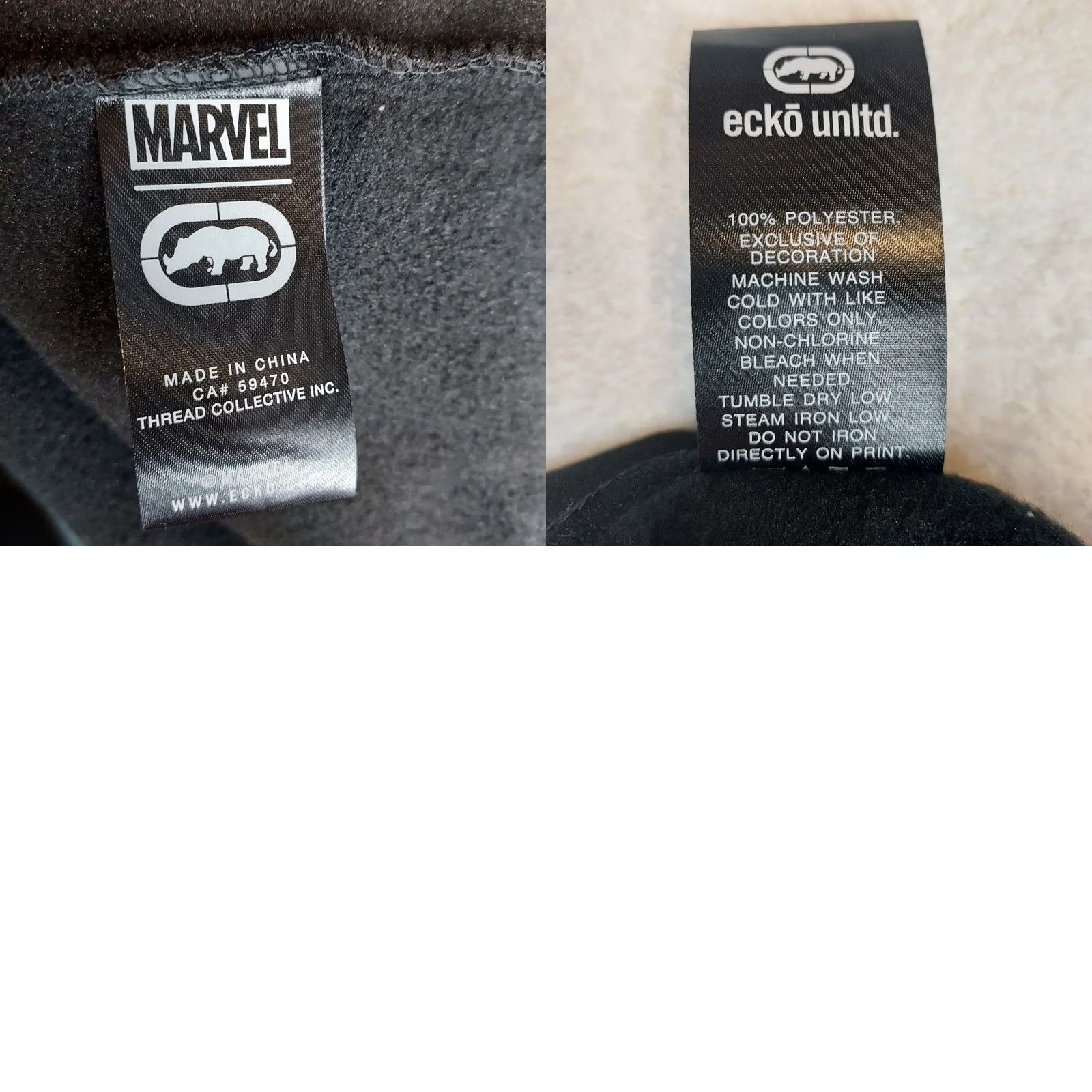 Ecko Unltd. Ecko Unltd Marvel Spider-Man Varsity Bomber Jacket Men’s XL Black NWT Logo Button Mid-Length Polyester Fleece Jacket Size US XL / EU 56 / 4 - 8 Thumbnail