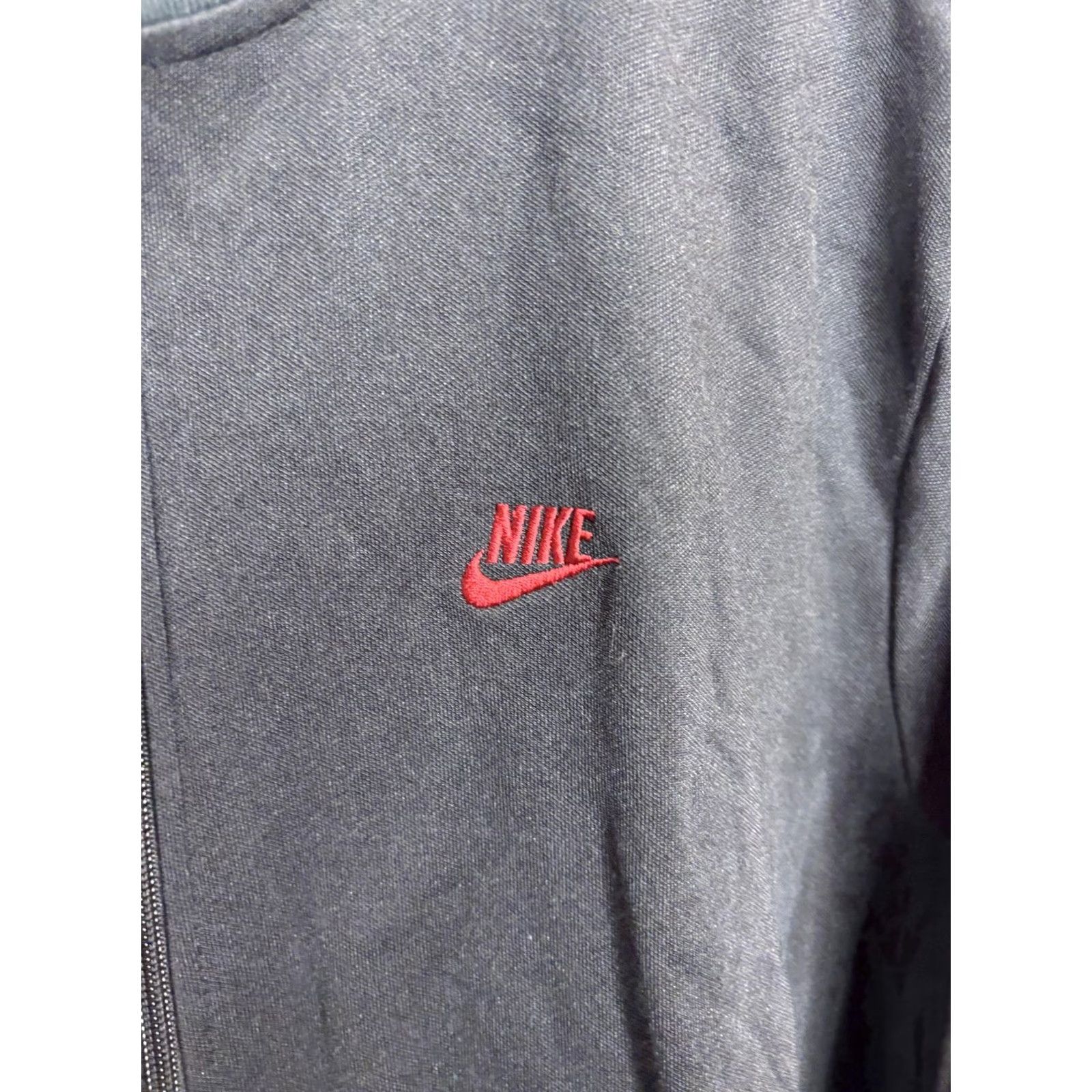 Nike Nike Sportswear Track Jacket Shirt Men XL Gray Red Full Zip Pockets Running Gym Training Vintage? Size US XL / EU 56 / 4 - 3 Thumbnail