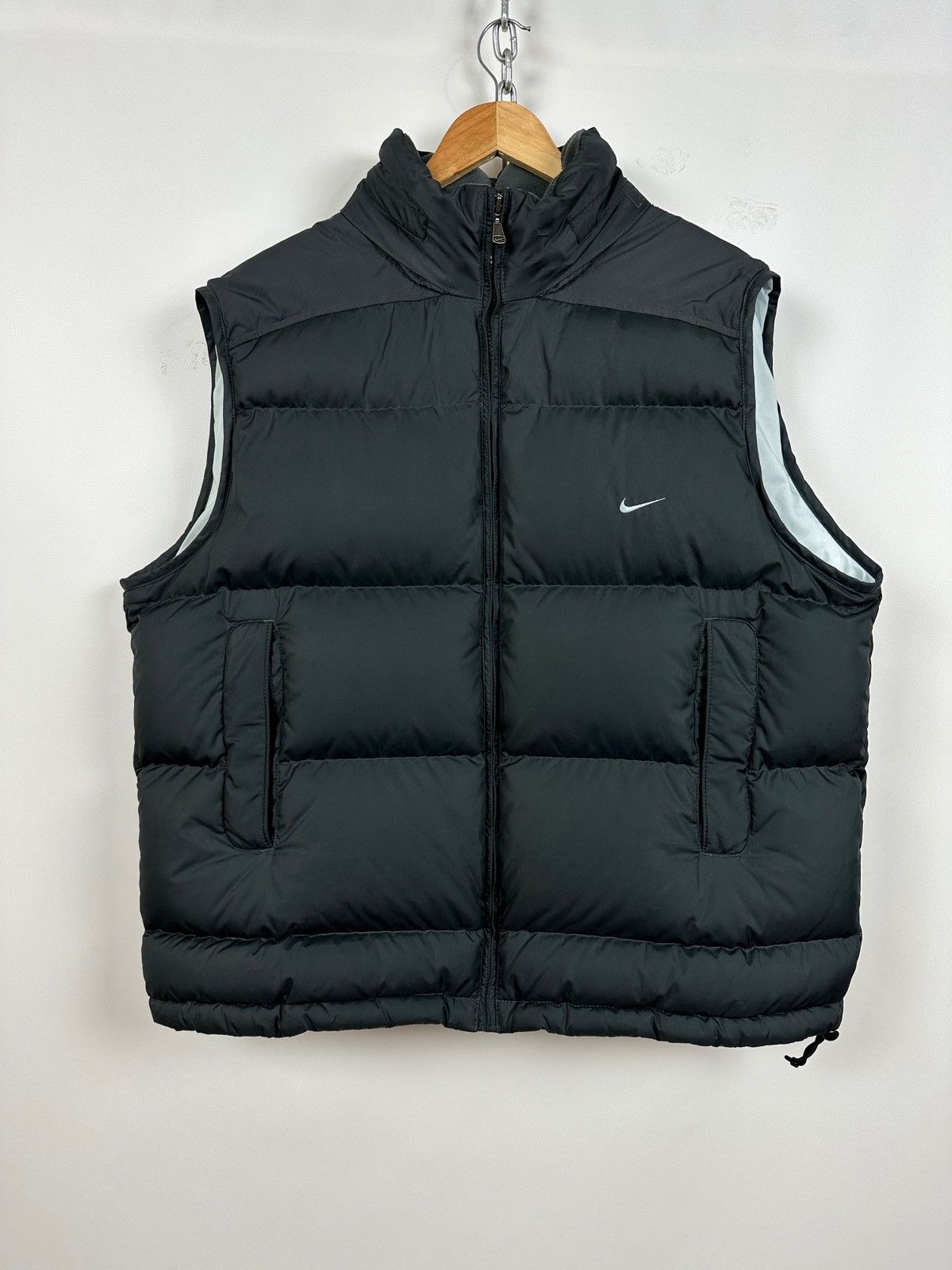 Nike 00s Vintage Nike Grey Down Puffer Vest Size US XL / EU 56 / 4 - 5 Thumbnail