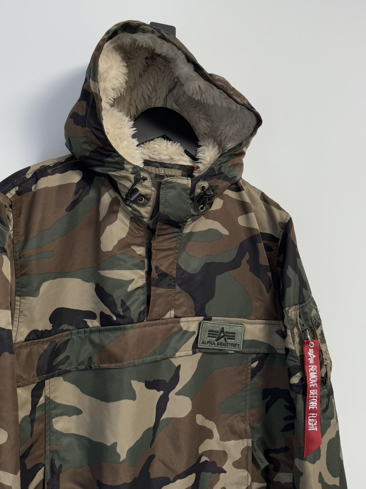 Alpha Industries ALPHA INDUSTRIES Hpo Anorak Camo pour Hommes Blousons Size US L / EU 52-54 / 3 - 5 Thumbnail