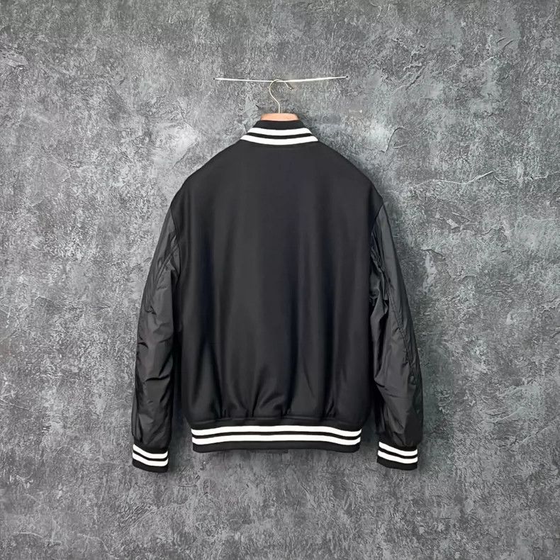 Versace Versace Black baseball collar jacket Size US L / EU 52-54 / 3 - 2 Thumbnail