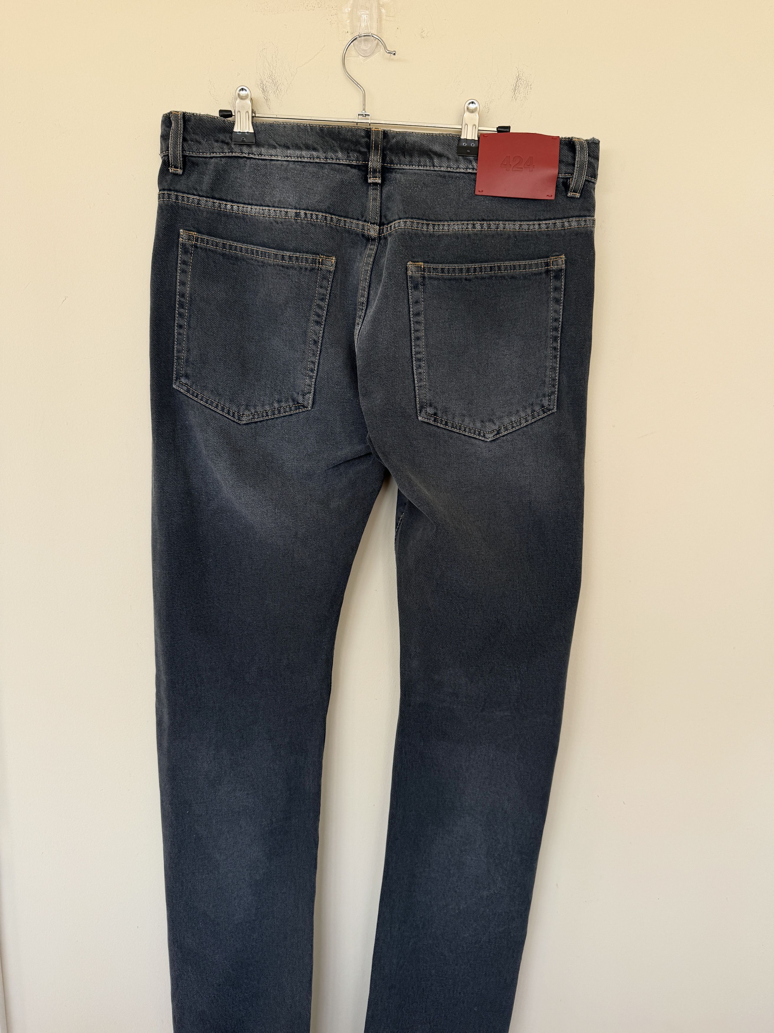 424 424 Gray Wash Denim NWT Size US 34 / EU 50 - 9 Thumbnail