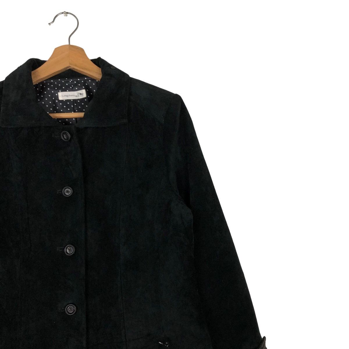 Japanese Brand 🔥 Rich Black - Vintage Long Jacket Longchamp Size US M / EU 48-50 / 2 - 6 Thumbnail