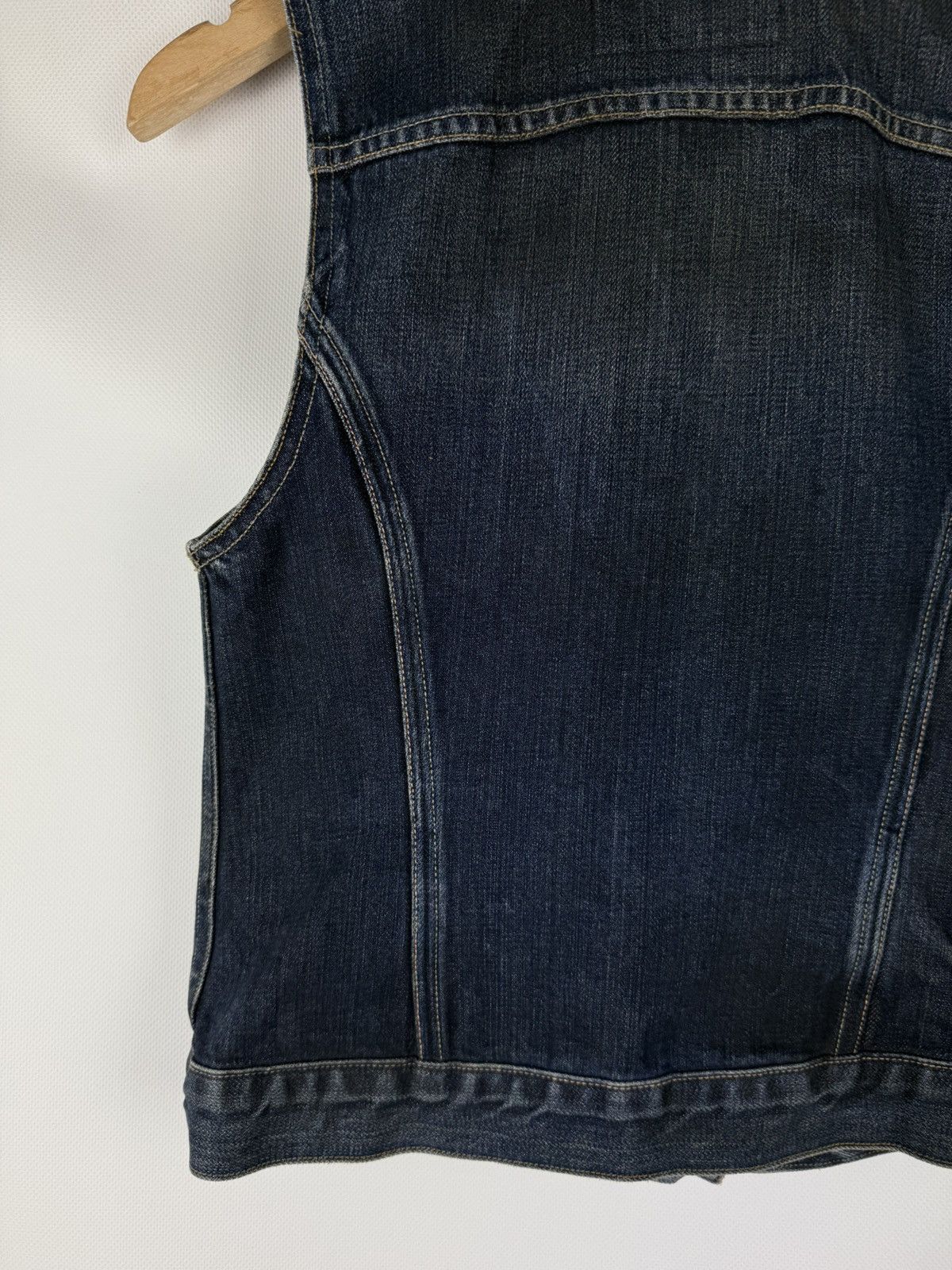 Allsaints × Japanese Brand Allsaints Ladies Easy Trucker Selvedge Denim Gilet Vest Size M / US 6-8 / IT 42-44 - 18 Thumbnail