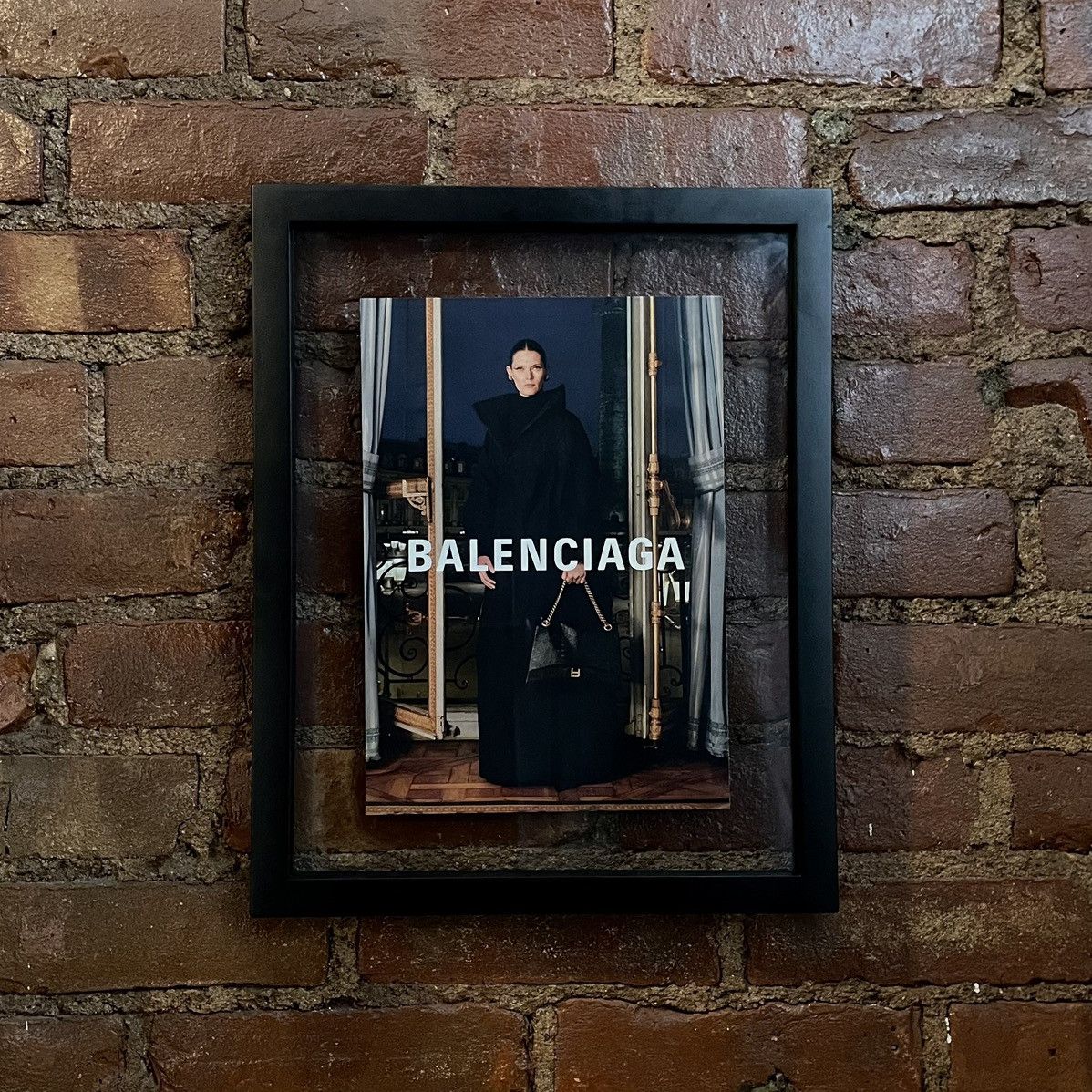 image of Balenciaga Spring ‘24 Malgosia Bela Poster in Black, Men's