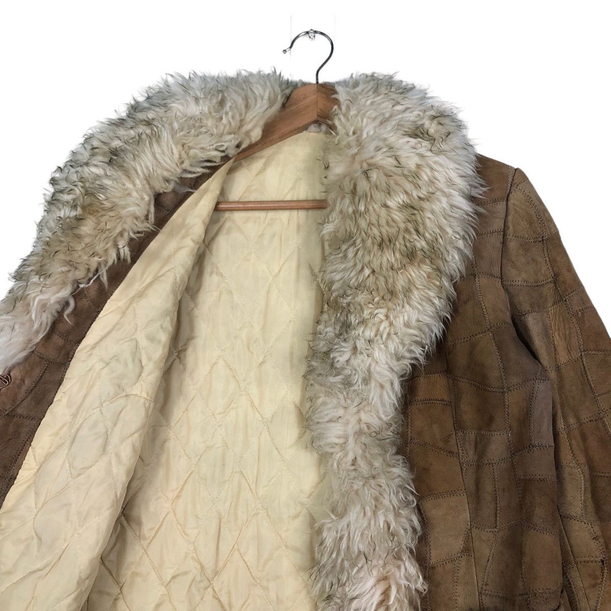 Japanese Brand 🔥Vintage Mink Fur Blanket Shearling Leather Jacket Kapital Size US M / EU 48-50 / 2 - 12 Thumbnail