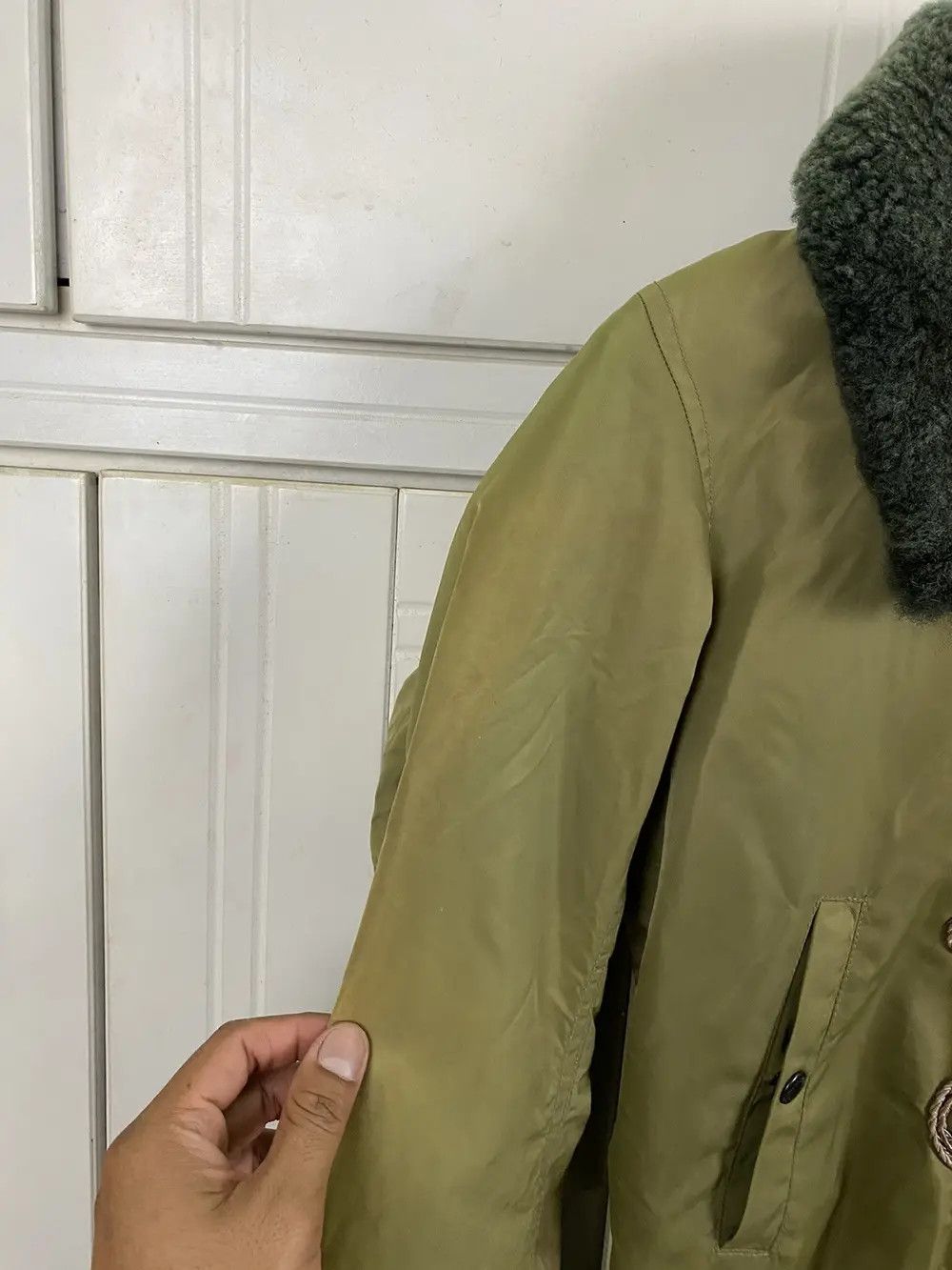 Avirex Vintage Avirex Bomber Jacket Fur Hood Size US S / EU 44-46 / 1 - 9 Thumbnail
