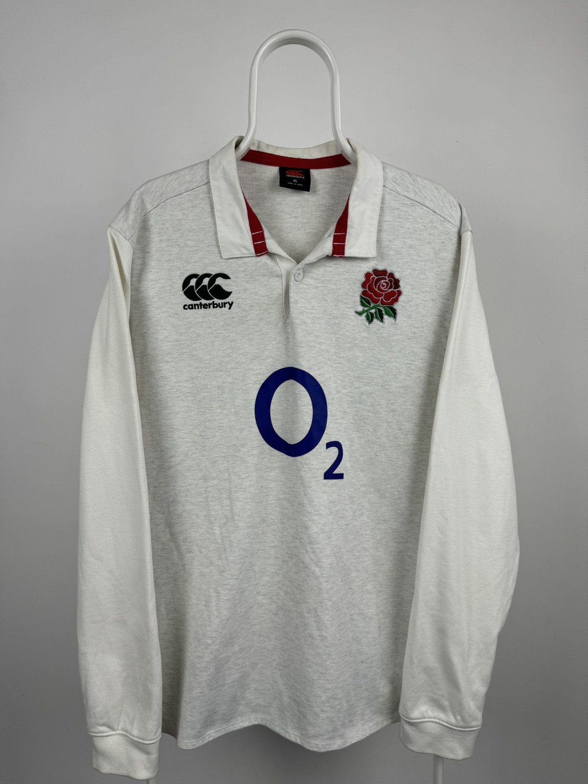 Canterbury of New Zealand × Vintage Canterbury England National Team Rugby Long Sleeve Shirt Size US XL / EU 56 / 4 - 1 Thumbnail