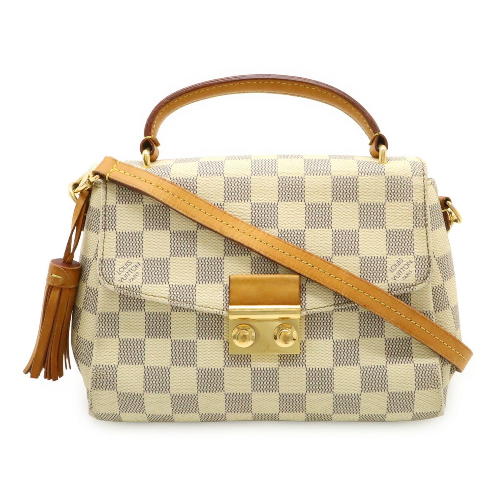 Louis Vuitton LOUIS VUITTON Damier Azur Croisette Handbag/Shoulder Bag N41581 Size ONE SIZE - 1 Thumbnail