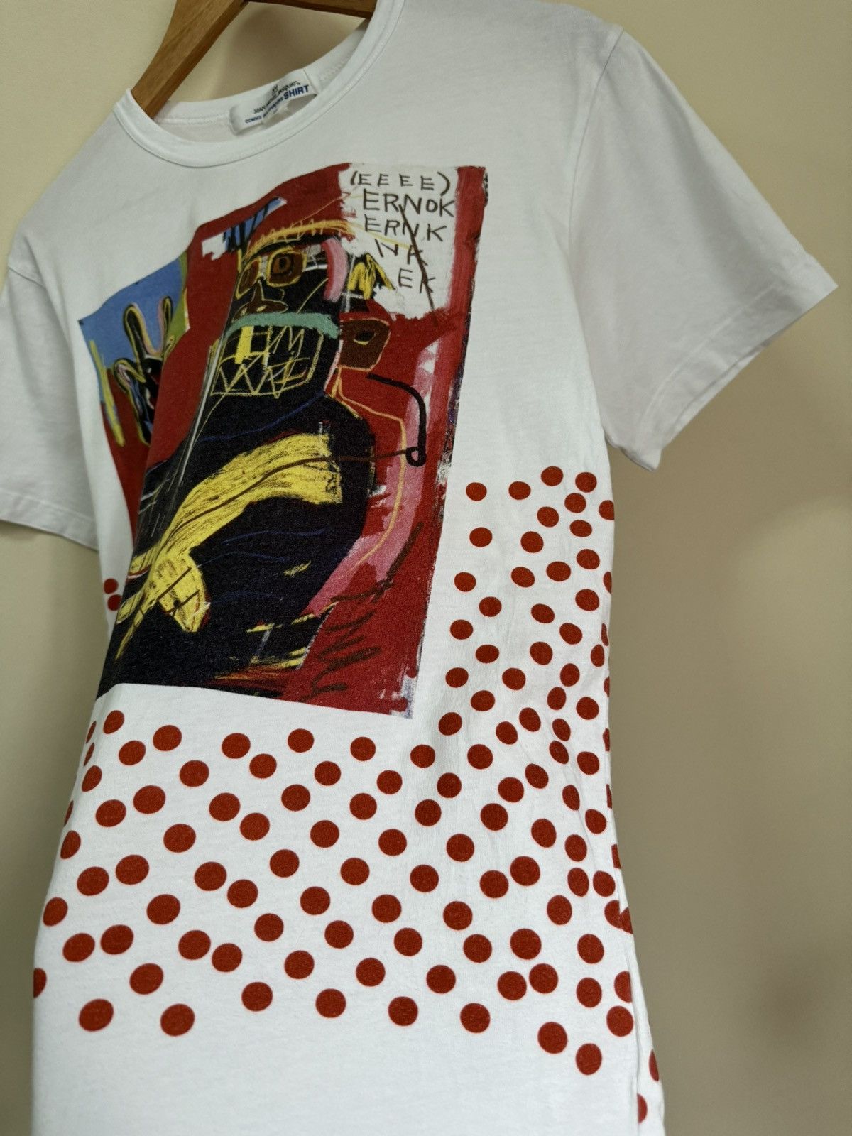 Comme des Garcons Comme des Garcons Jean Michel Basquiat Printed Logo T Shirt Size US M / EU 48-50 / 2 - 3 Thumbnail