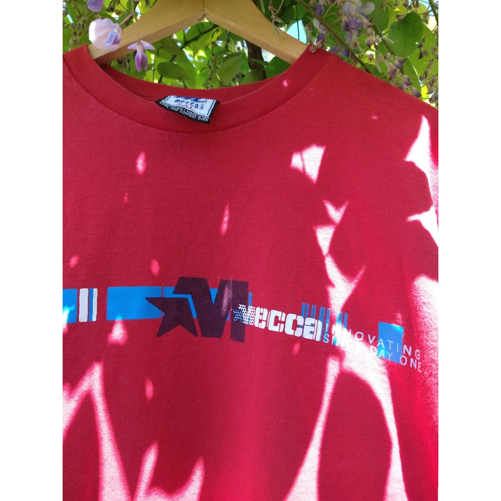 Vintage VINTAGE Mecca Shirt Long Sleeve Casual Made In USA Red XXL Mens Size US XXL / EU 58 / 5 - 2 Thumbnail