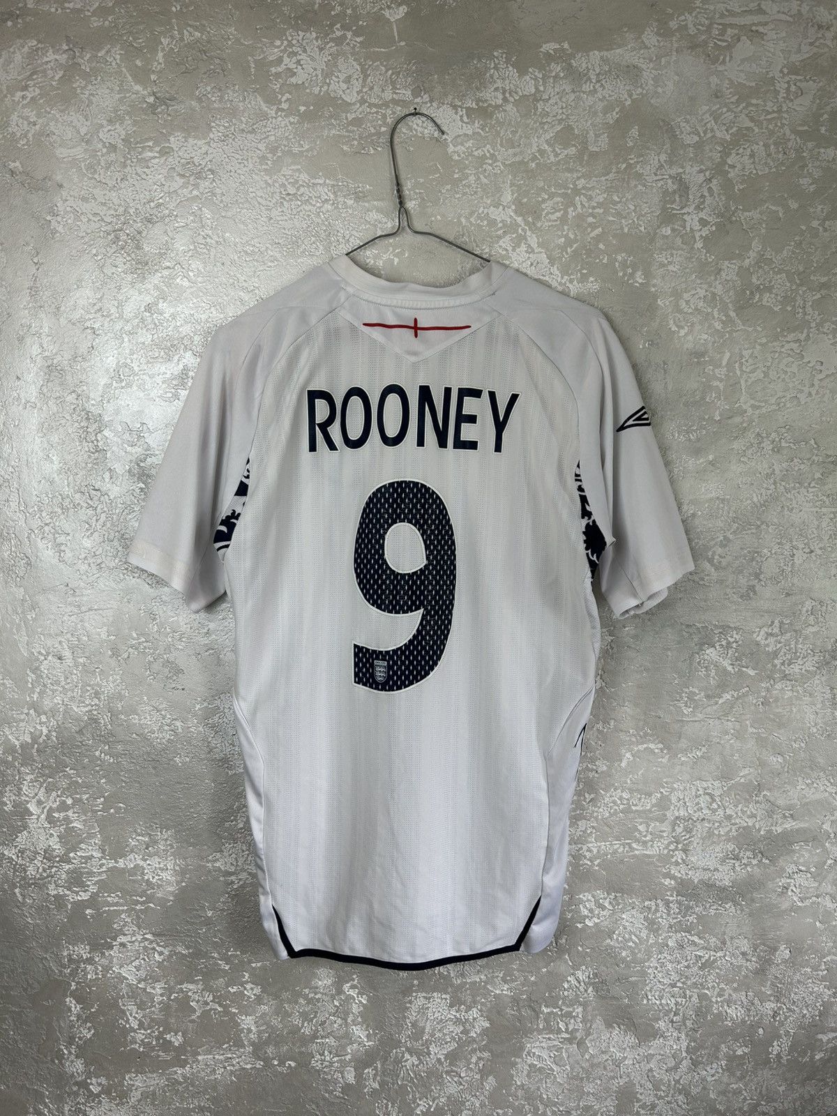 Umbro England Wayne Rooney #9 Home Soccer Jersey Size S