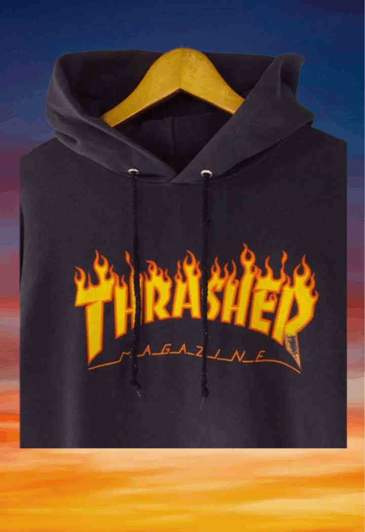 Thrasher Vintage Thrasher flame skateboard hoodie Size US M / EU 48-50 / 2 - 2 Thumbnail