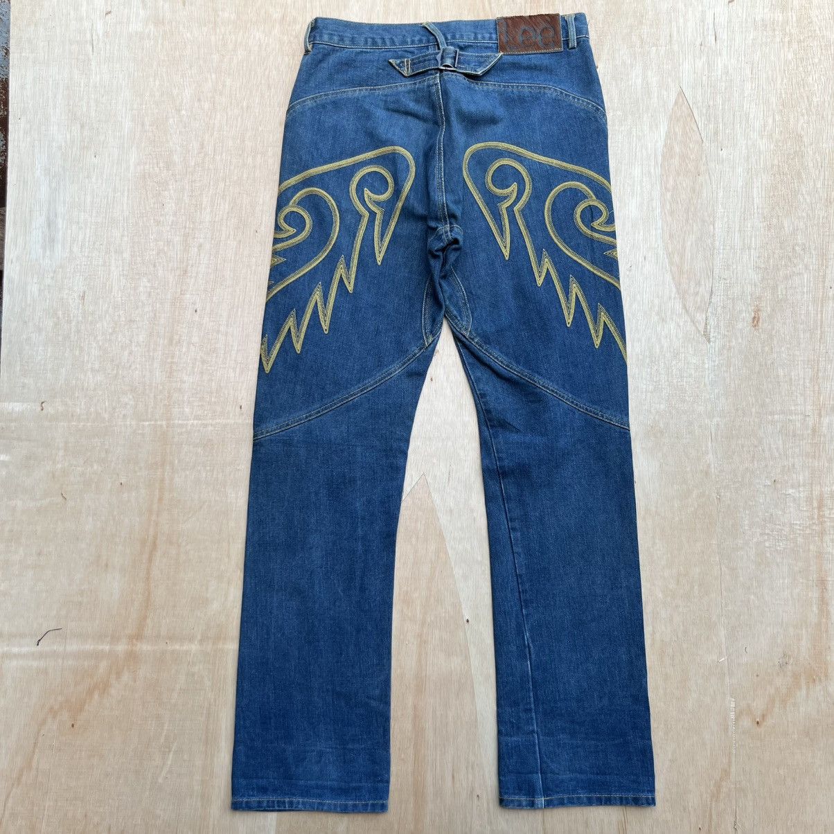 LEE RIDER X ROUGH RIDER by POKIT BUCKLE BACK DENIM