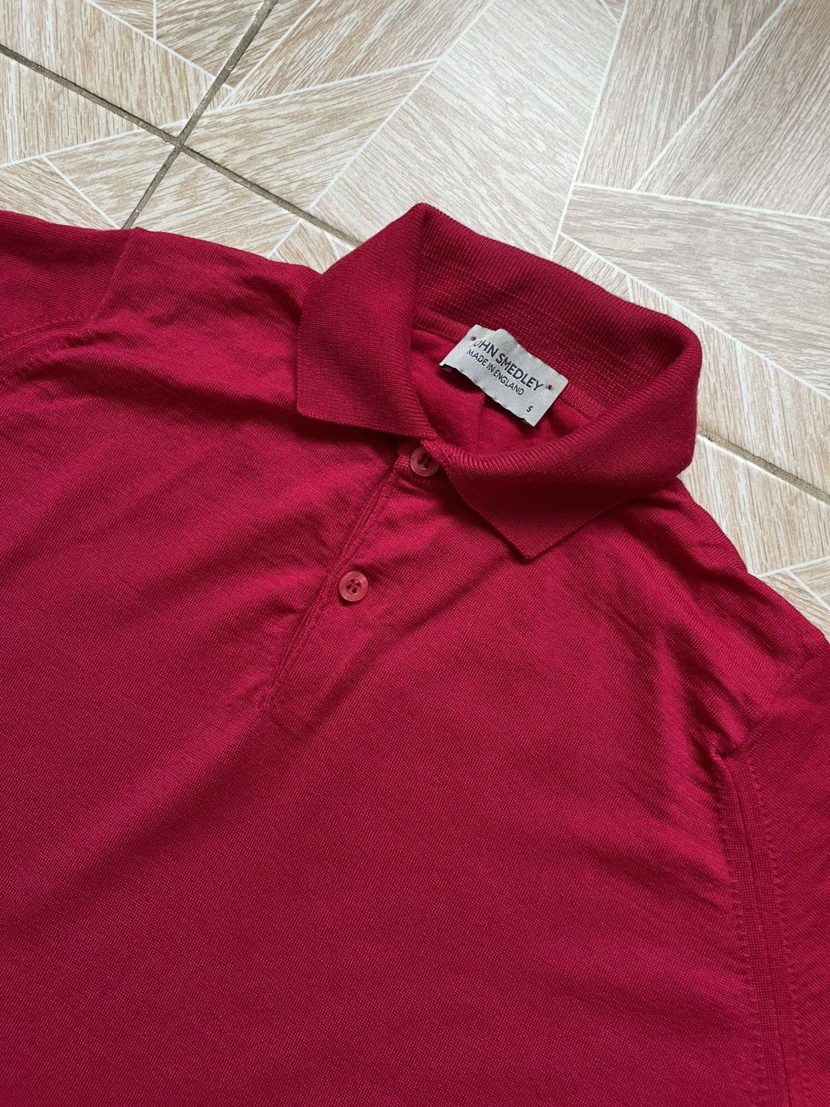 Designer Britain Designer John Smedley Classic Light Polo S Pink Size US S / EU 44-46 / 1 - 2 Thumbnail
