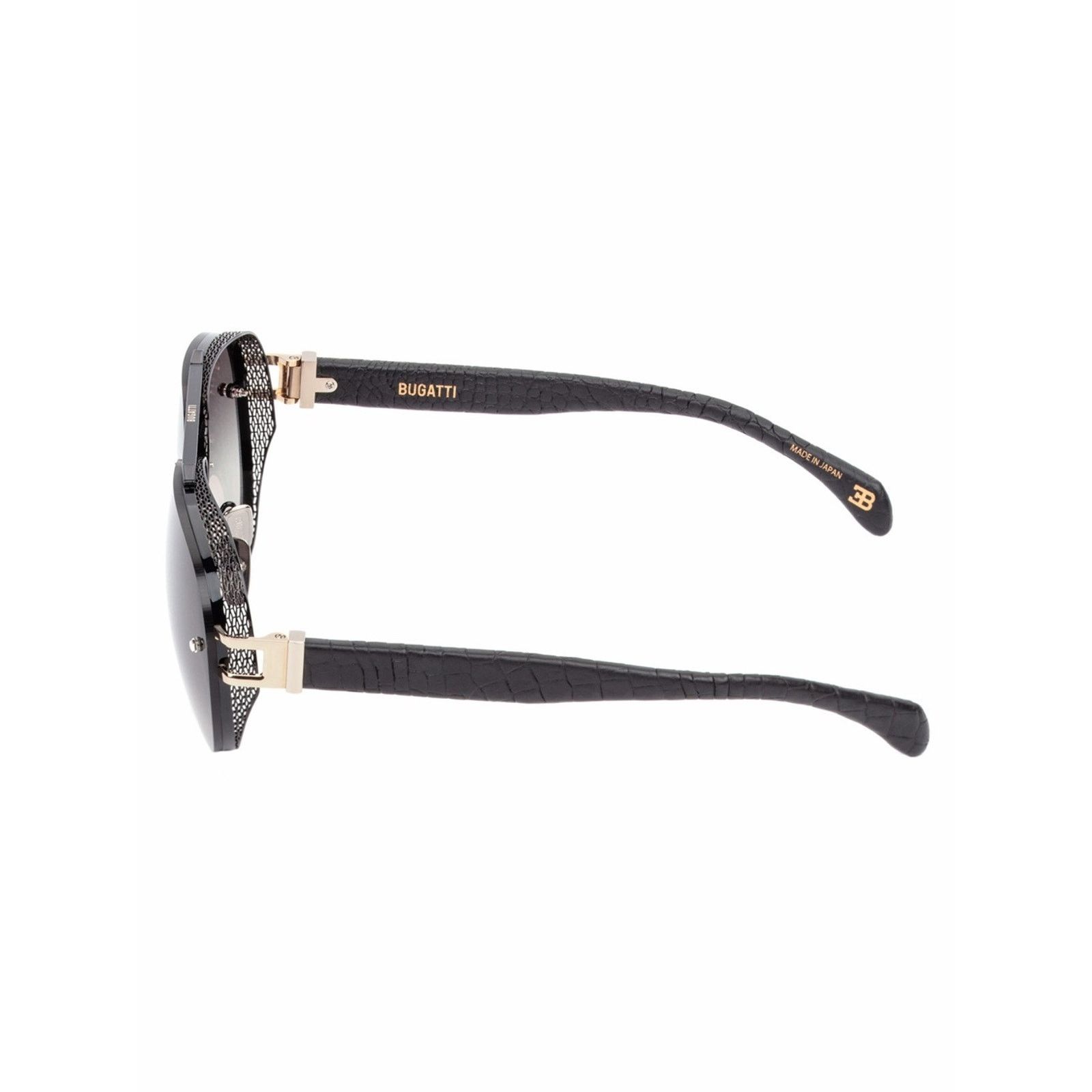 Bugatti New BUGATTI 05 BK Black Men's Aviator Sunglasses Authentic Size ONE SIZE - 6 Thumbnail